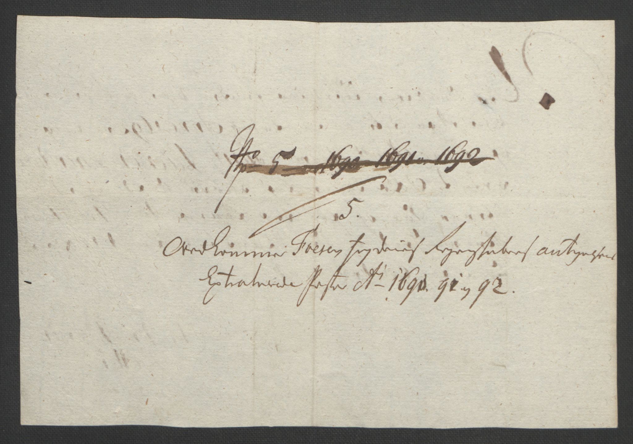 Rentekammeret inntil 1814, Reviderte regnskaper, Fogderegnskap, AV/RA-EA-4092/R57/L3849: Fogderegnskap Fosen, 1692-1693, p. 365