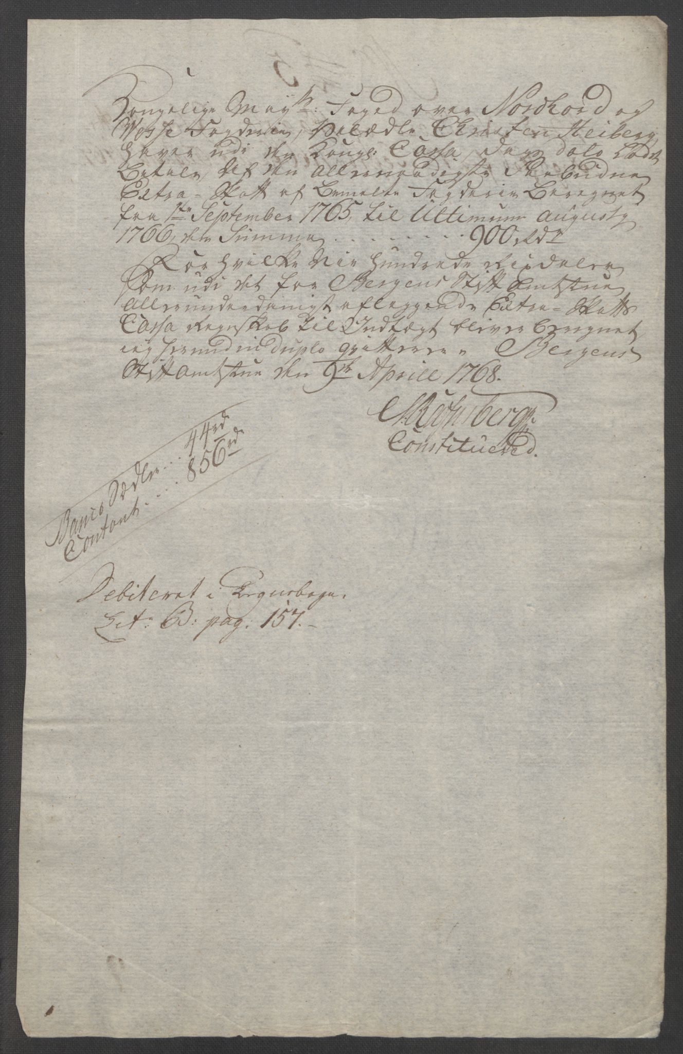 Rentekammeret inntil 1814, Reviderte regnskaper, Fogderegnskap, AV/RA-EA-4092/R51/L3303: Ekstraskatten Nordhordland og Voss, 1762-1772, p. 161