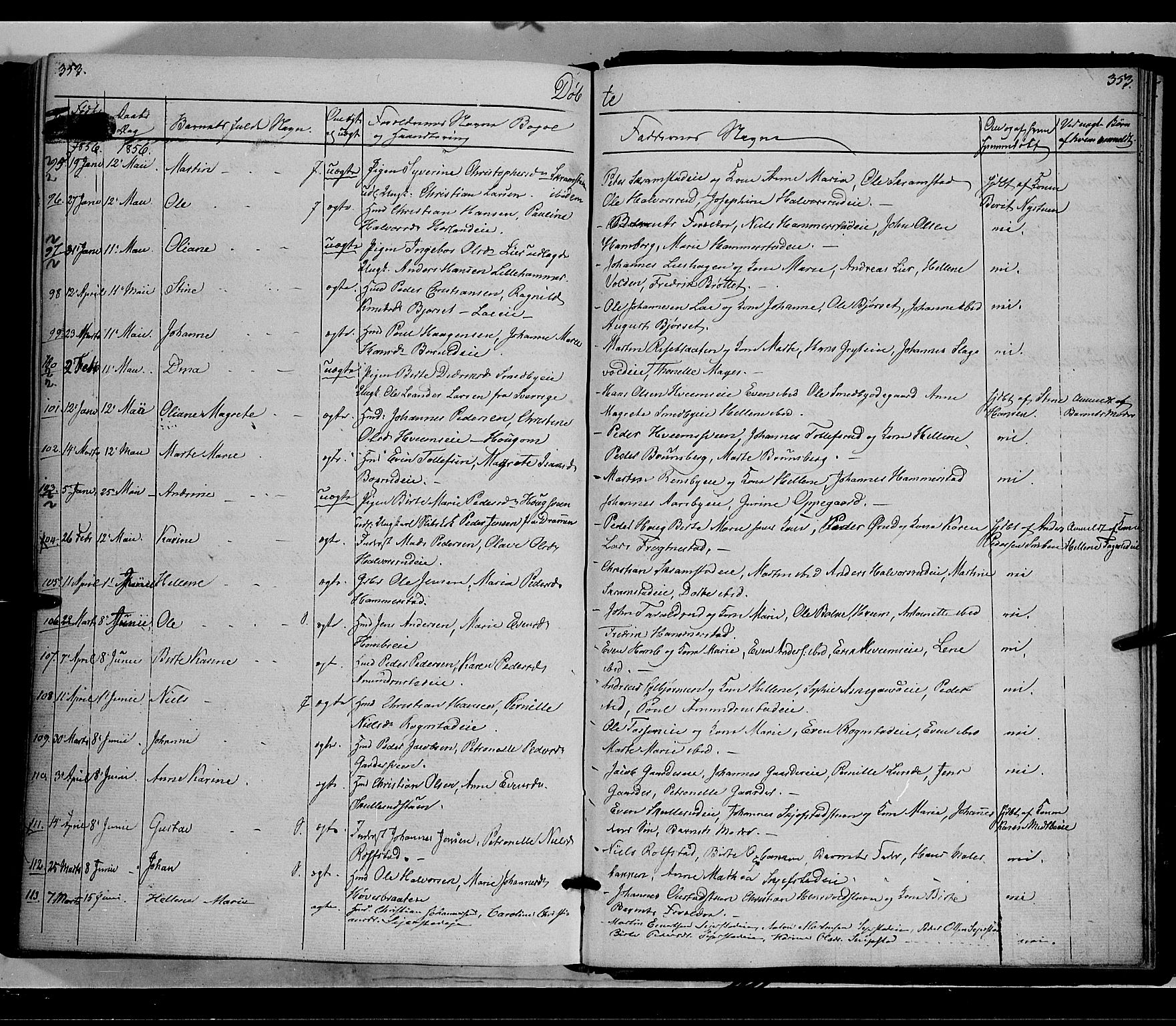 Østre Toten prestekontor, SAH/PREST-104/H/Ha/Haa/L0003: Parish register (official) no. 3, 1848-1856, p. 353