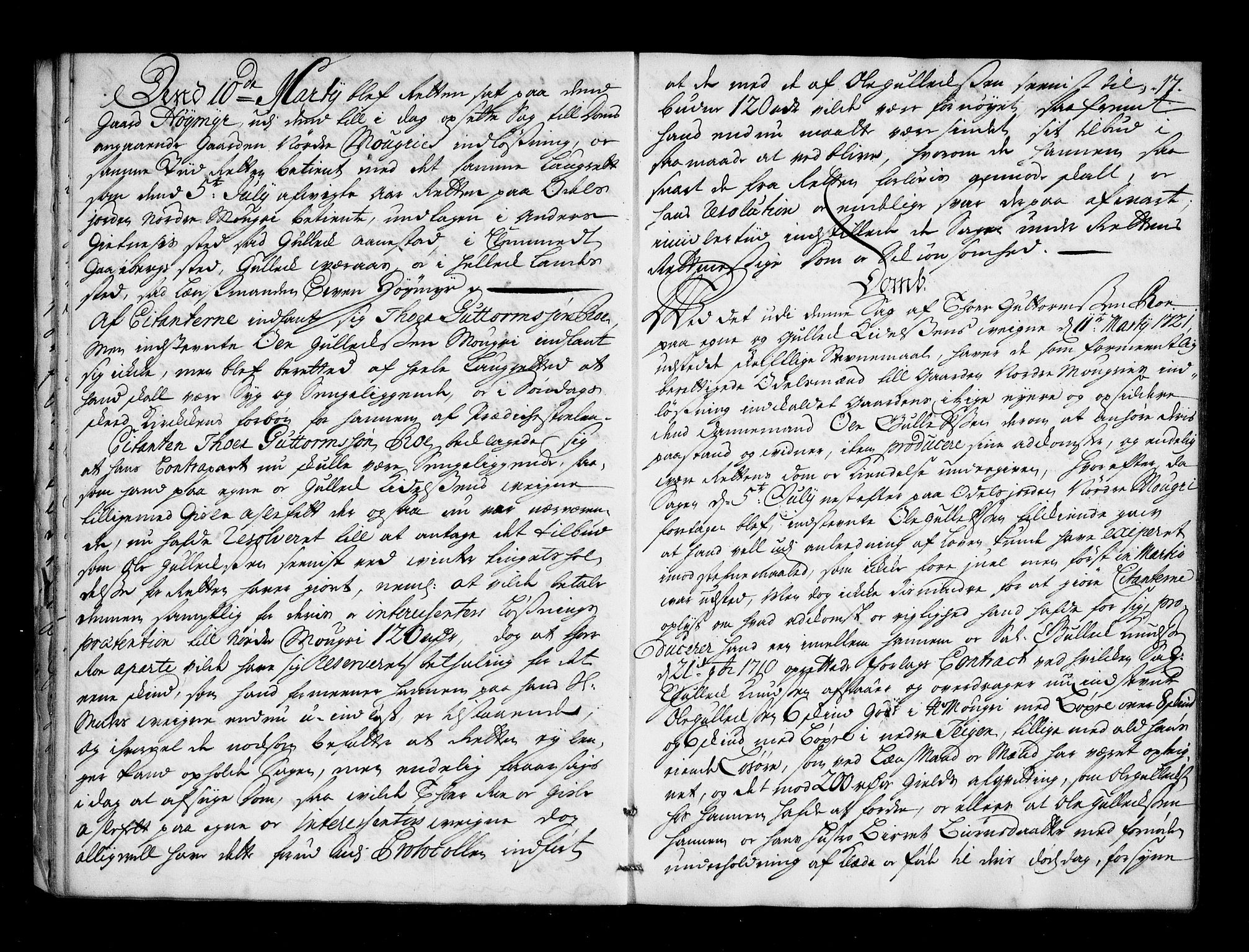 Numedal og Sandsvær sorenskriveri, AV/SAKO-A-128/F/Fa/Faa/L0052: Tingbok, 1722, p. 16b-17a