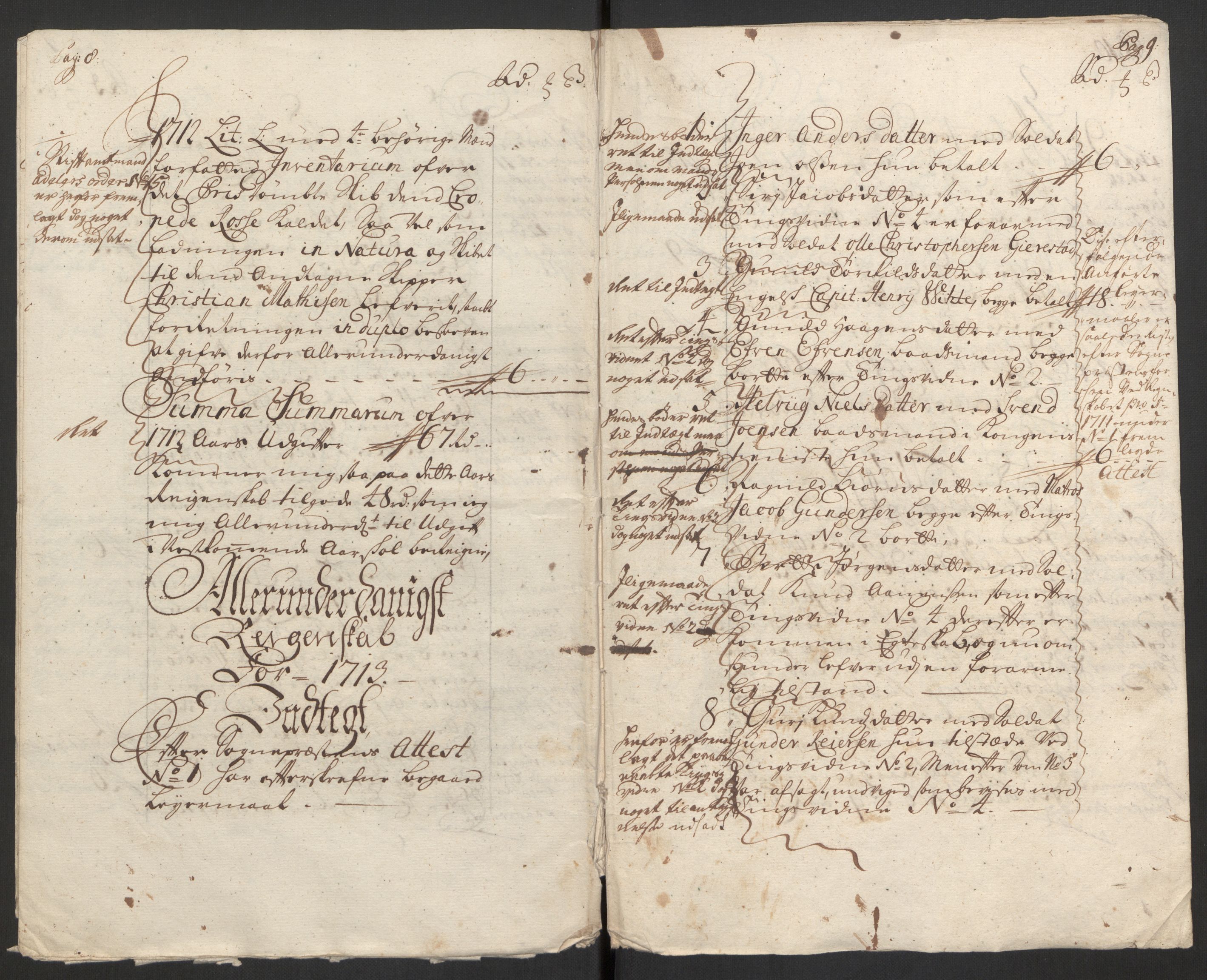 Rentekammeret inntil 1814, Reviderte regnskaper, Byregnskaper, AV/RA-EA-4066/R/Rm/L0285: [M18] Sikt og sakefall, 1681-1718, p. 416