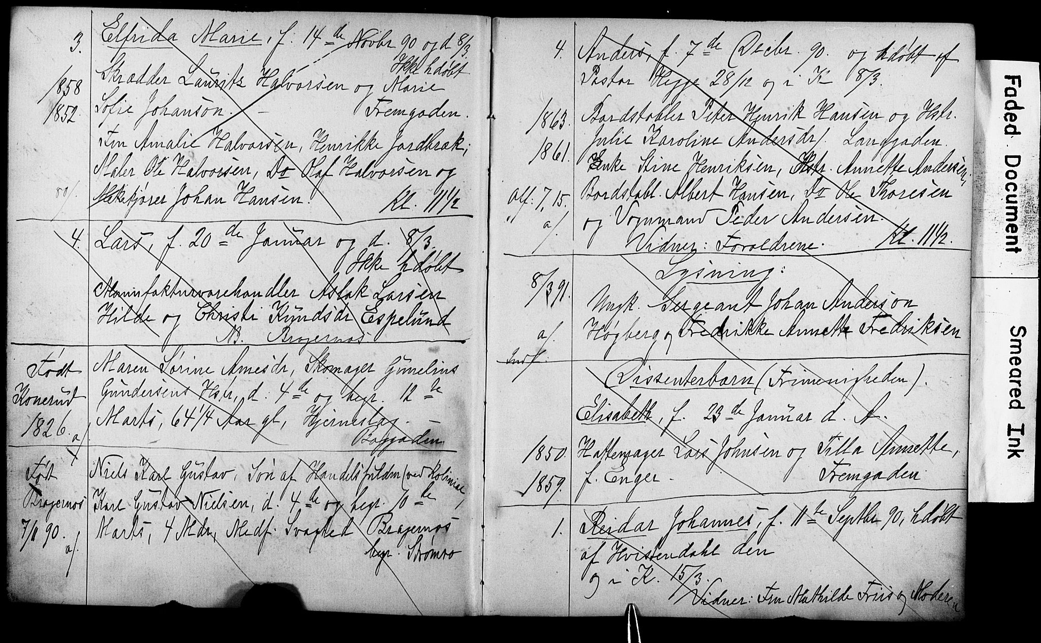 Strømsø kirkebøker, SAKO/A-246/Y/Ya/L0004: Parish register draft no. I 4, 1891-1897