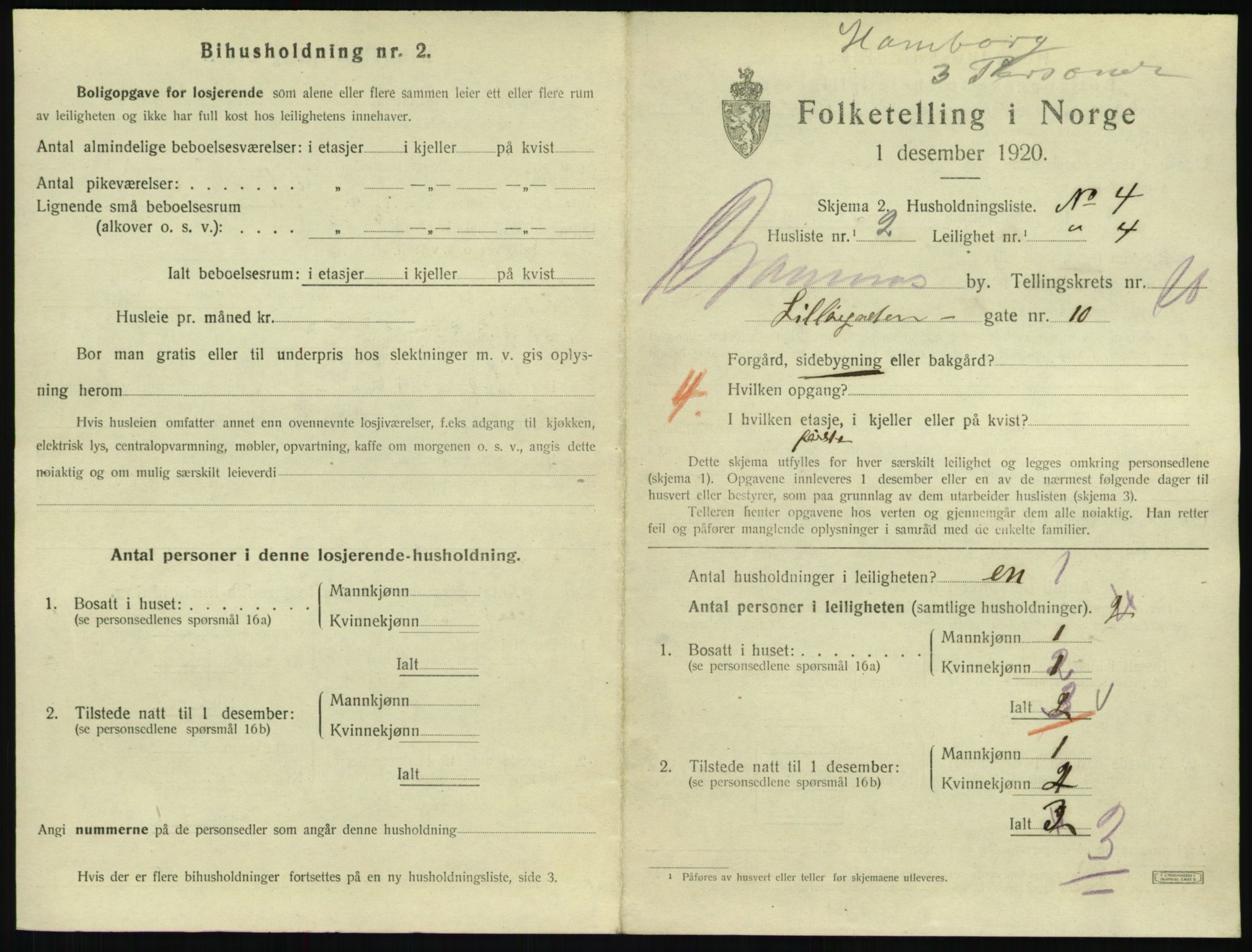 SAKO, 1920 census for Drammen, 1920, p. 16131