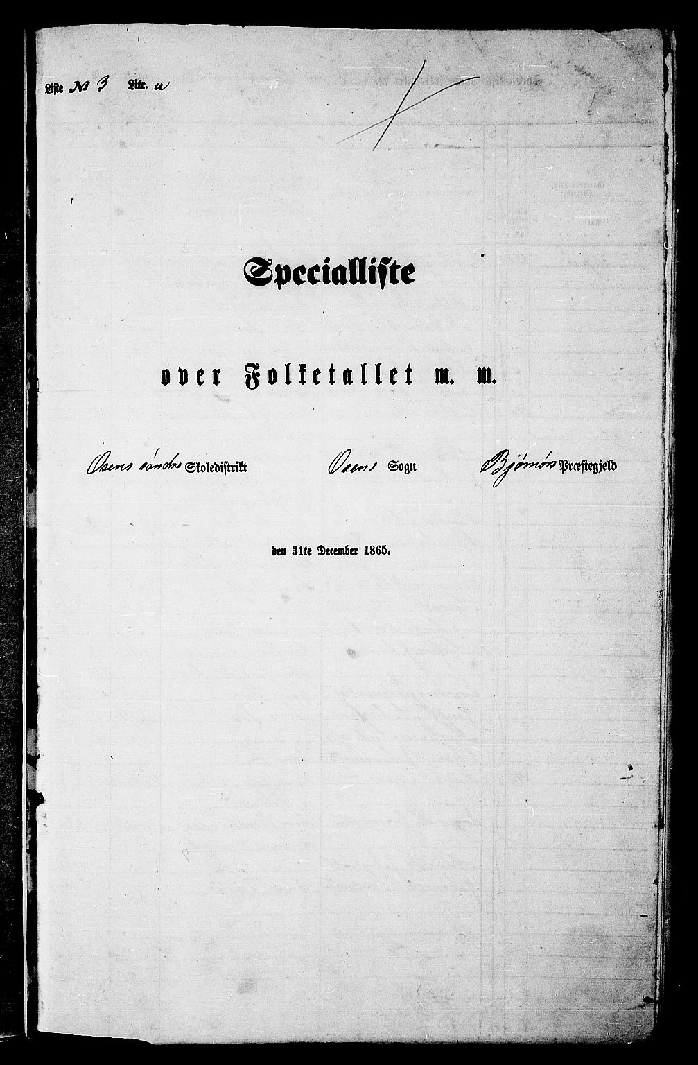 RA, 1865 census for Bjørnør, 1865, p. 42