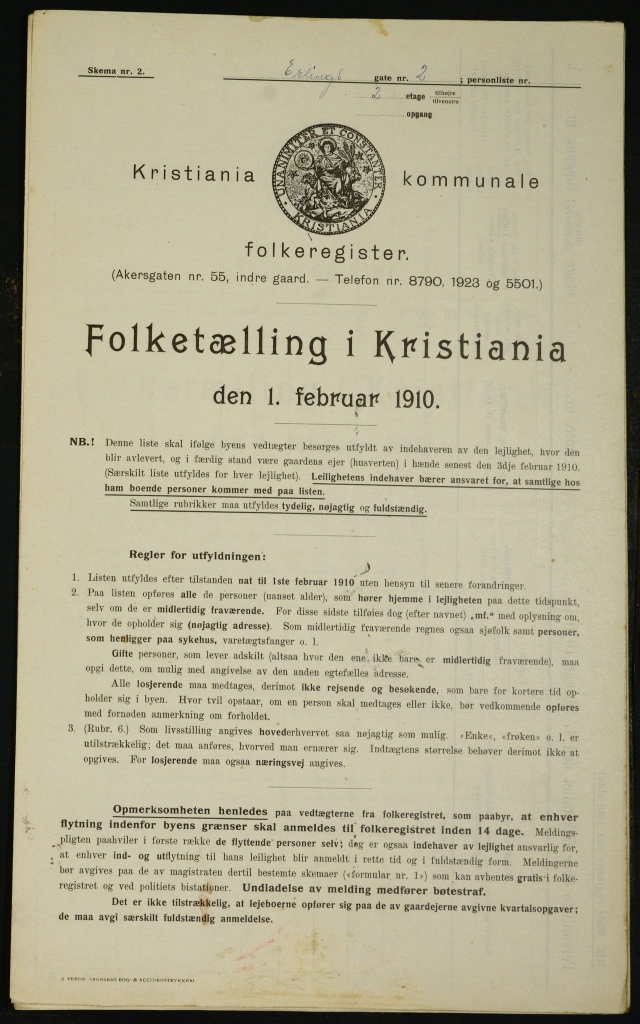 OBA, Municipal Census 1910 for Kristiania, 1910, p. 20670