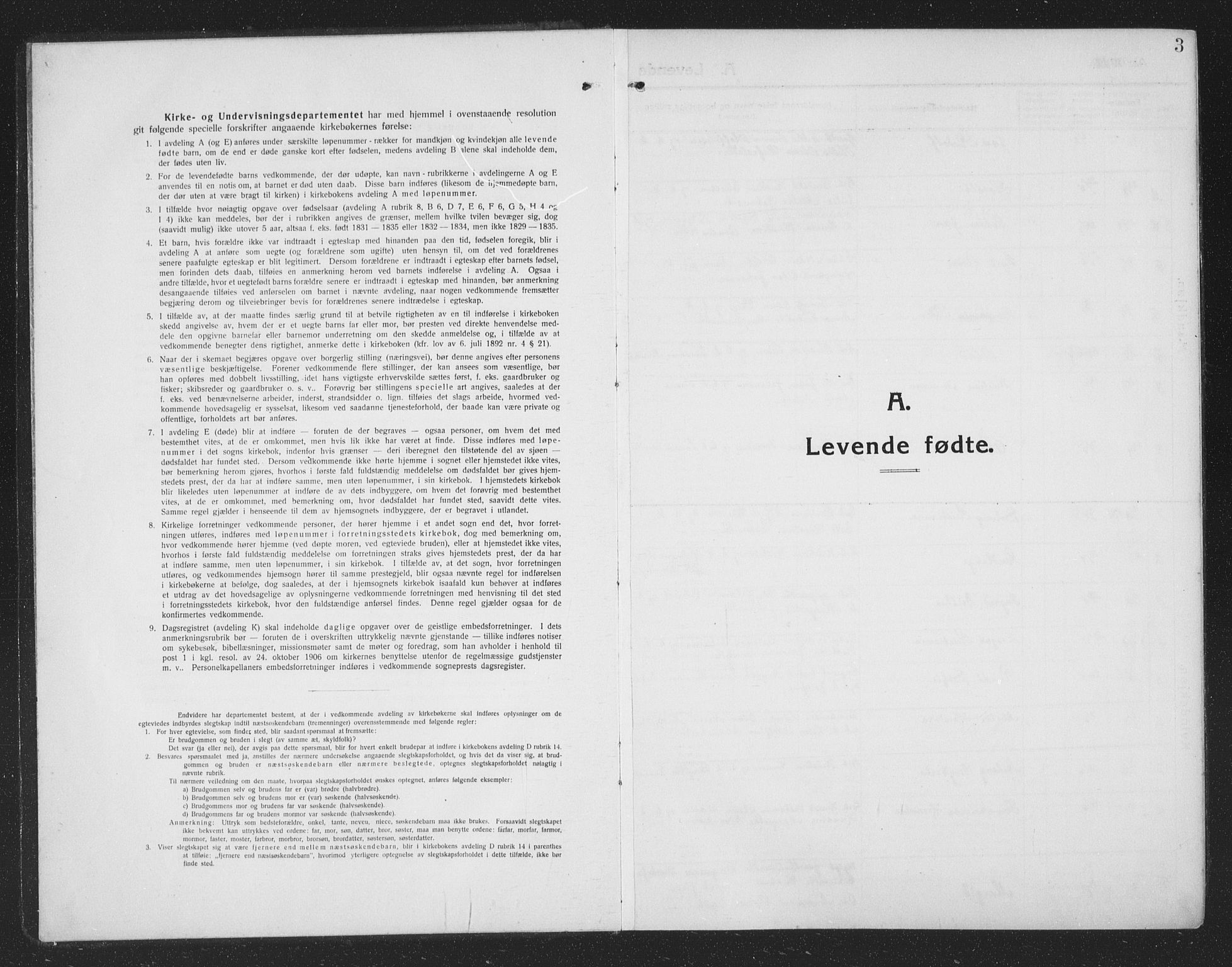 Ministerialprotokoller, klokkerbøker og fødselsregistre - Nordland, SAT/A-1459/814/L0231: Parish register (copy) no. 814C04, 1912-1926, p. 3