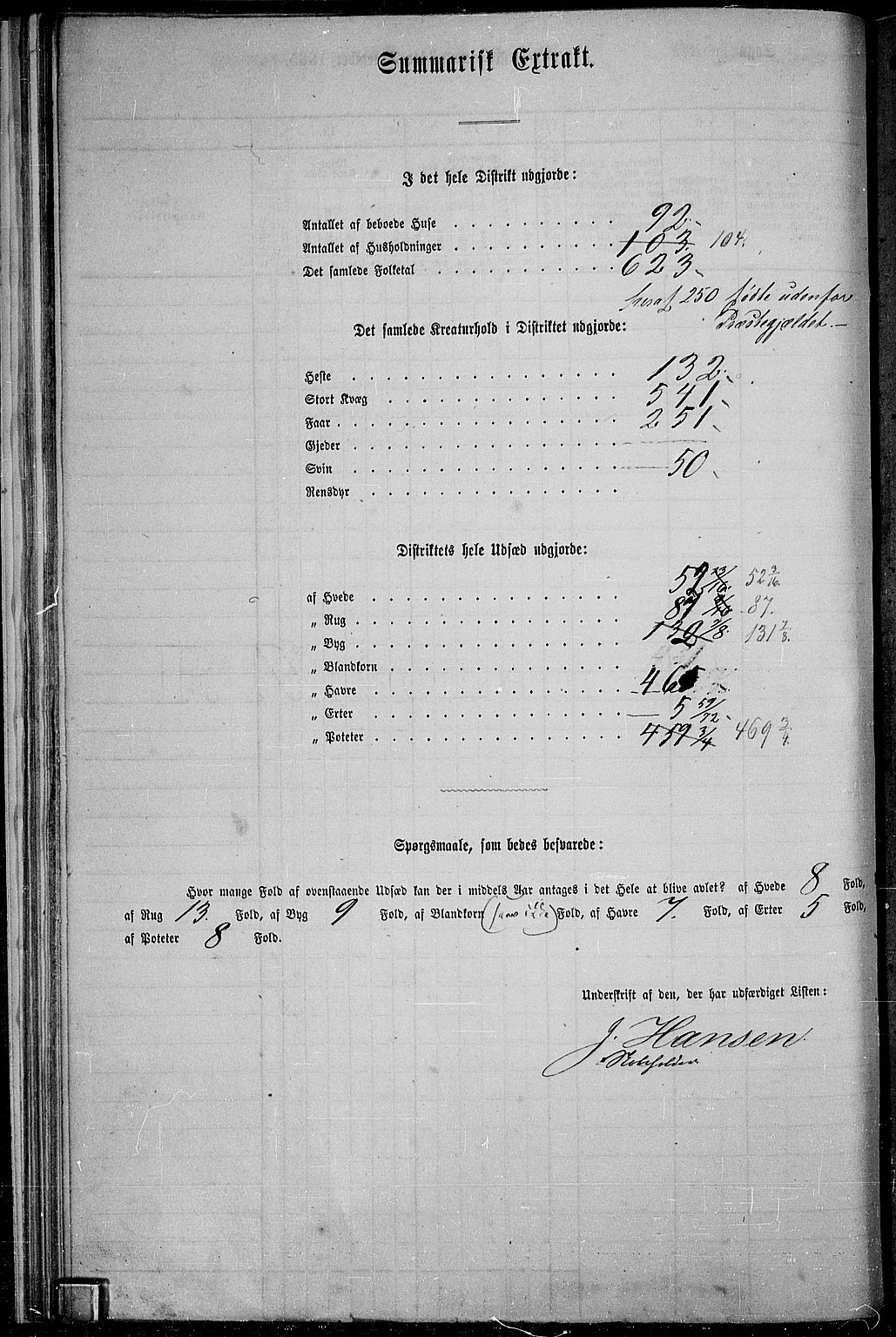 RA, 1865 census for Berg, 1865, p. 33