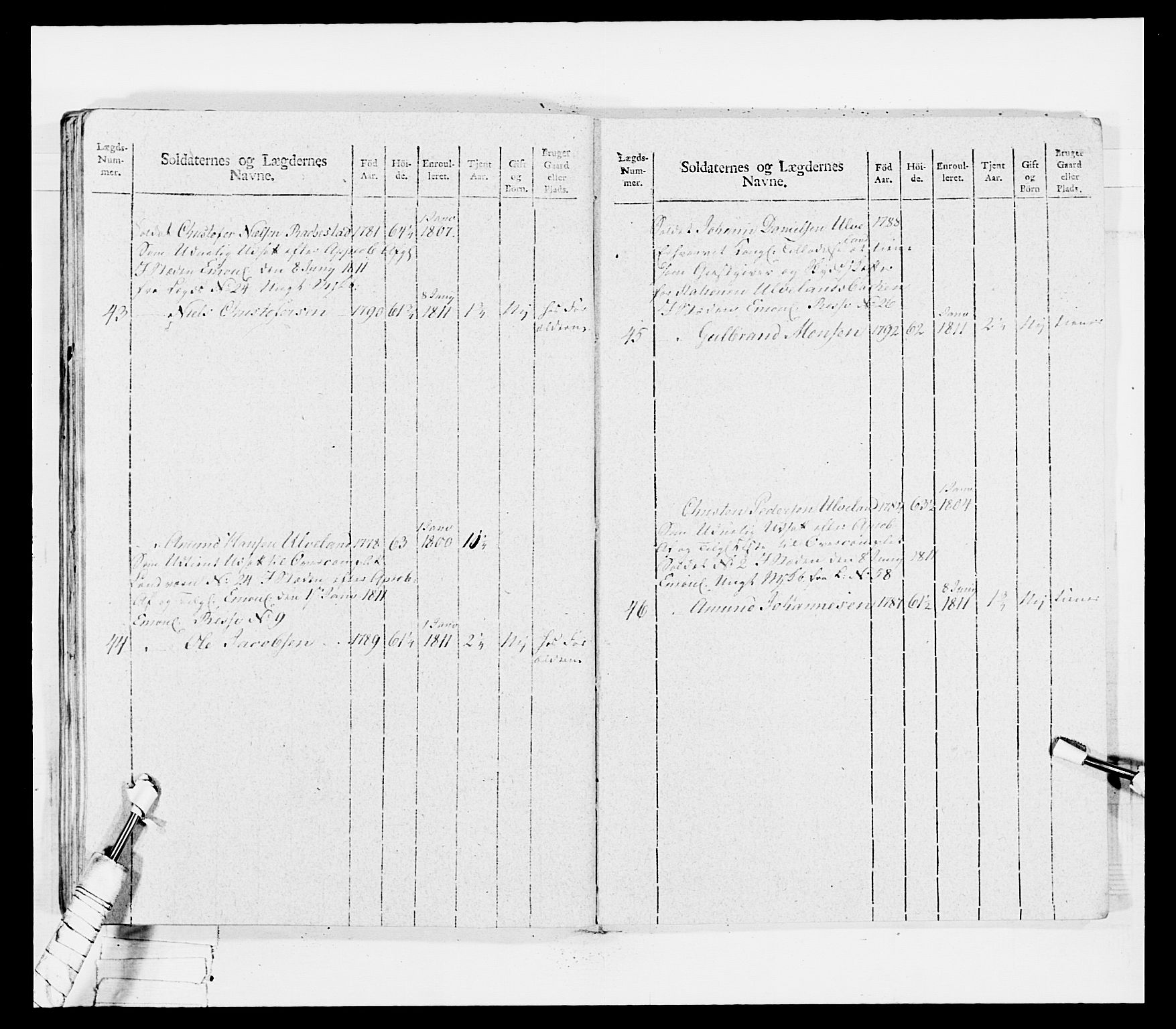 Generalitets- og kommissariatskollegiet, Det kongelige norske kommissariatskollegium, AV/RA-EA-5420/E/Eh/L0036a: Nordafjelske gevorbne infanteriregiment, 1813, p. 205