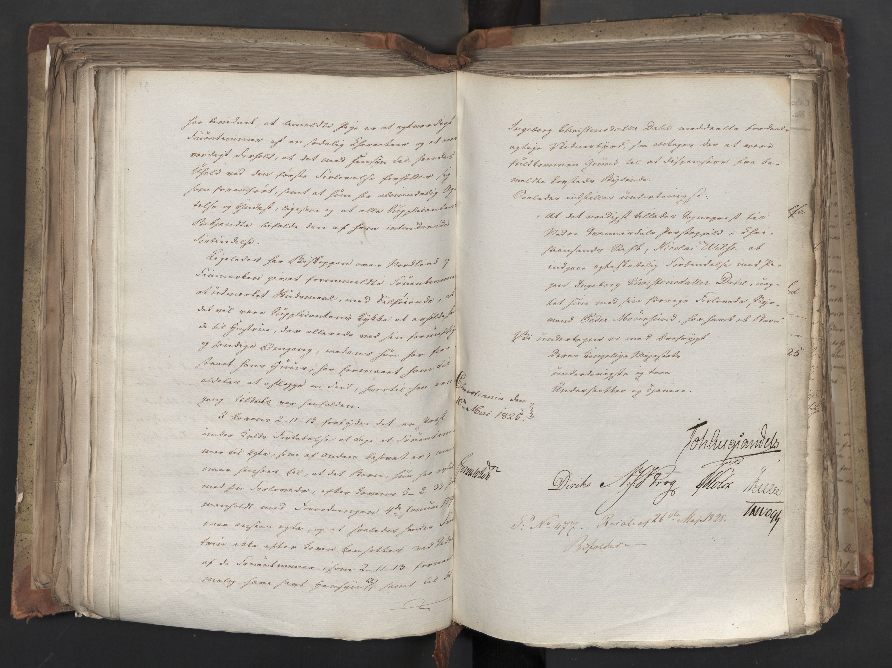Statsrådsavdelingen i Stockholm, AV/RA-S-1003/D/Da/L0042: Regjeringsinnstillinger nr. 2467-2705, 1825, p. 309