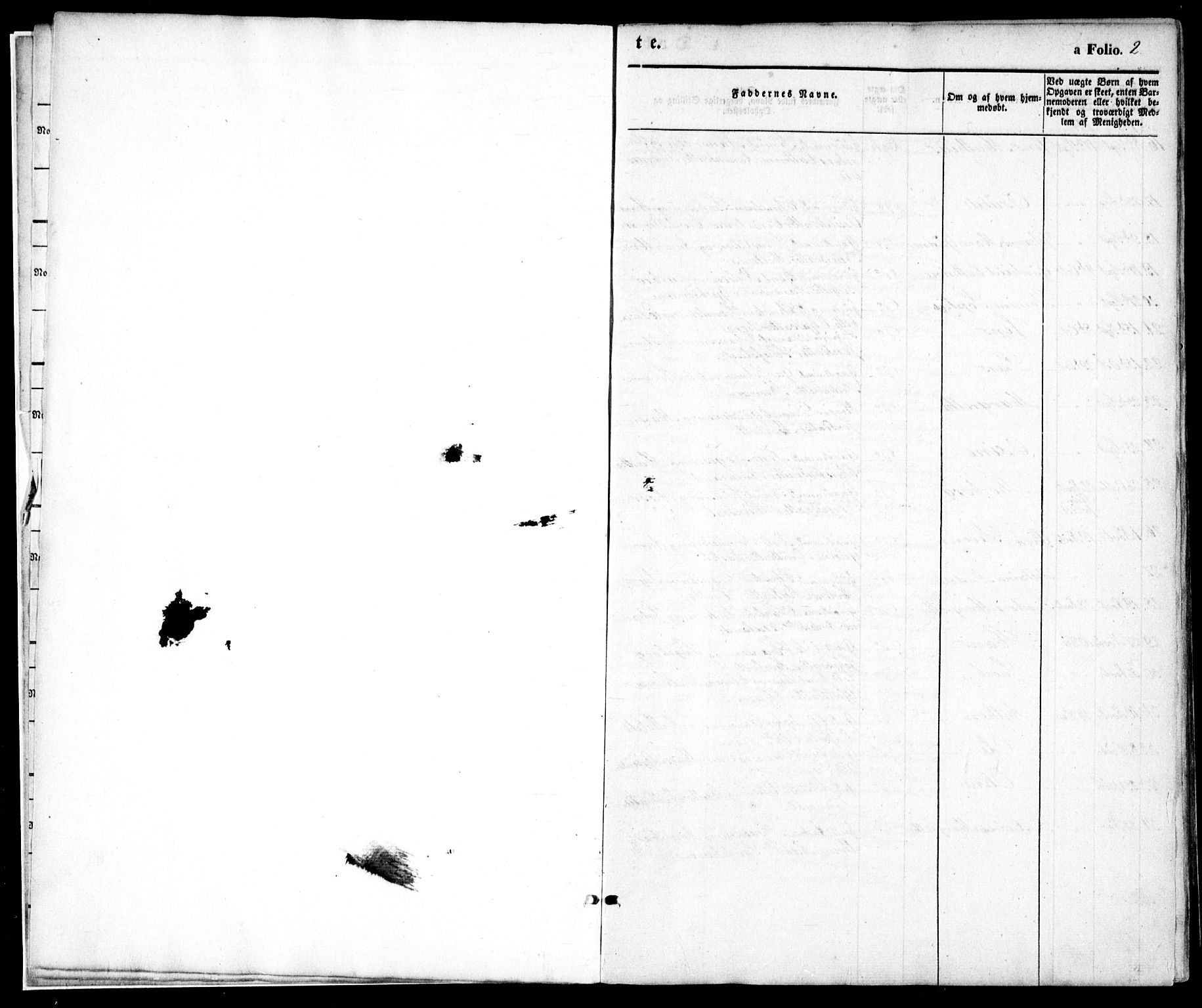 Hommedal sokneprestkontor, SAK/1111-0023/F/Fa/Fab/L0004: Parish register (official) no. A 4, 1848-1860, p. 2