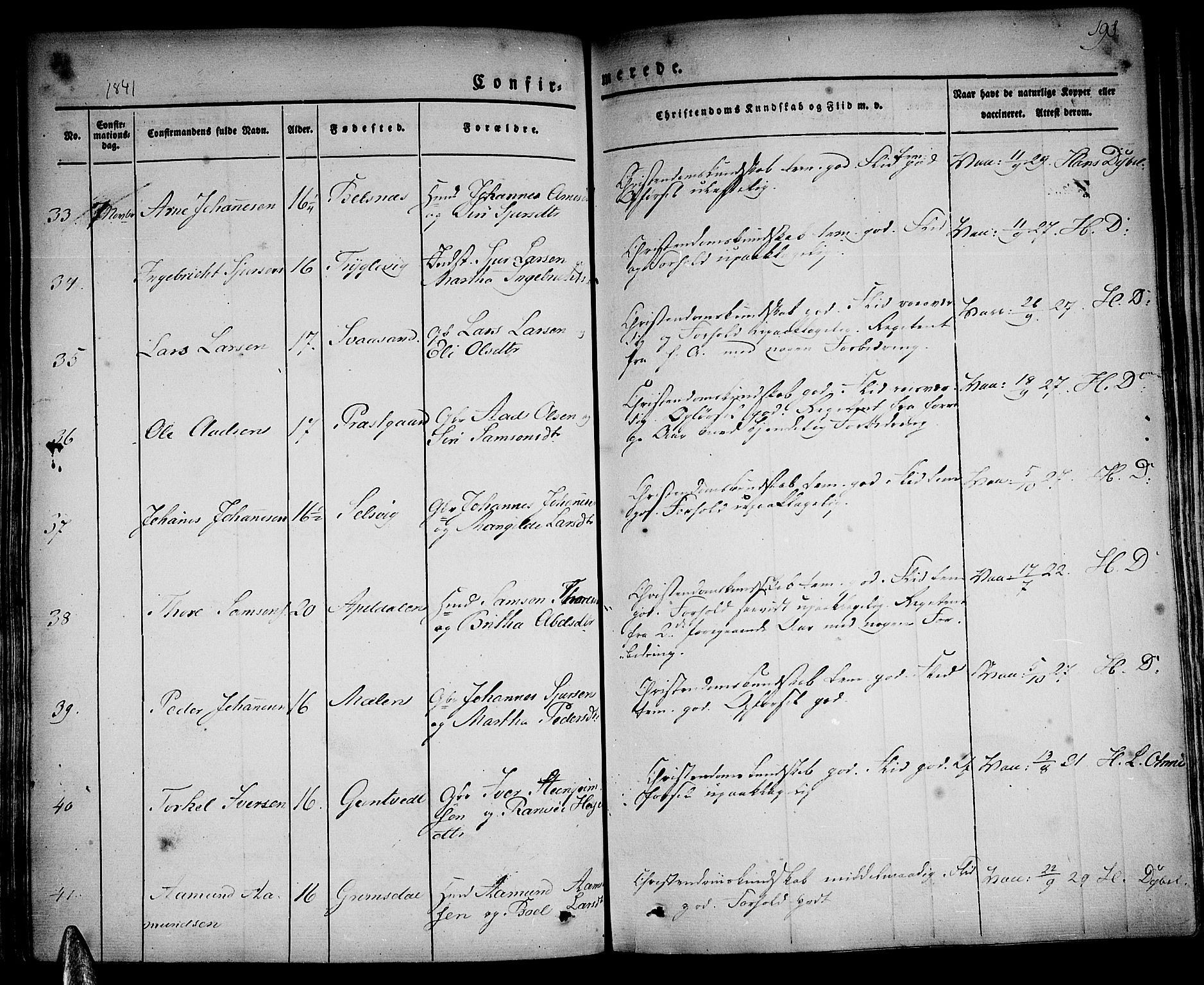 Strandebarm sokneprestembete, AV/SAB-A-78401/H/Haa: Parish register (official) no. A 6, 1826-1843, p. 198