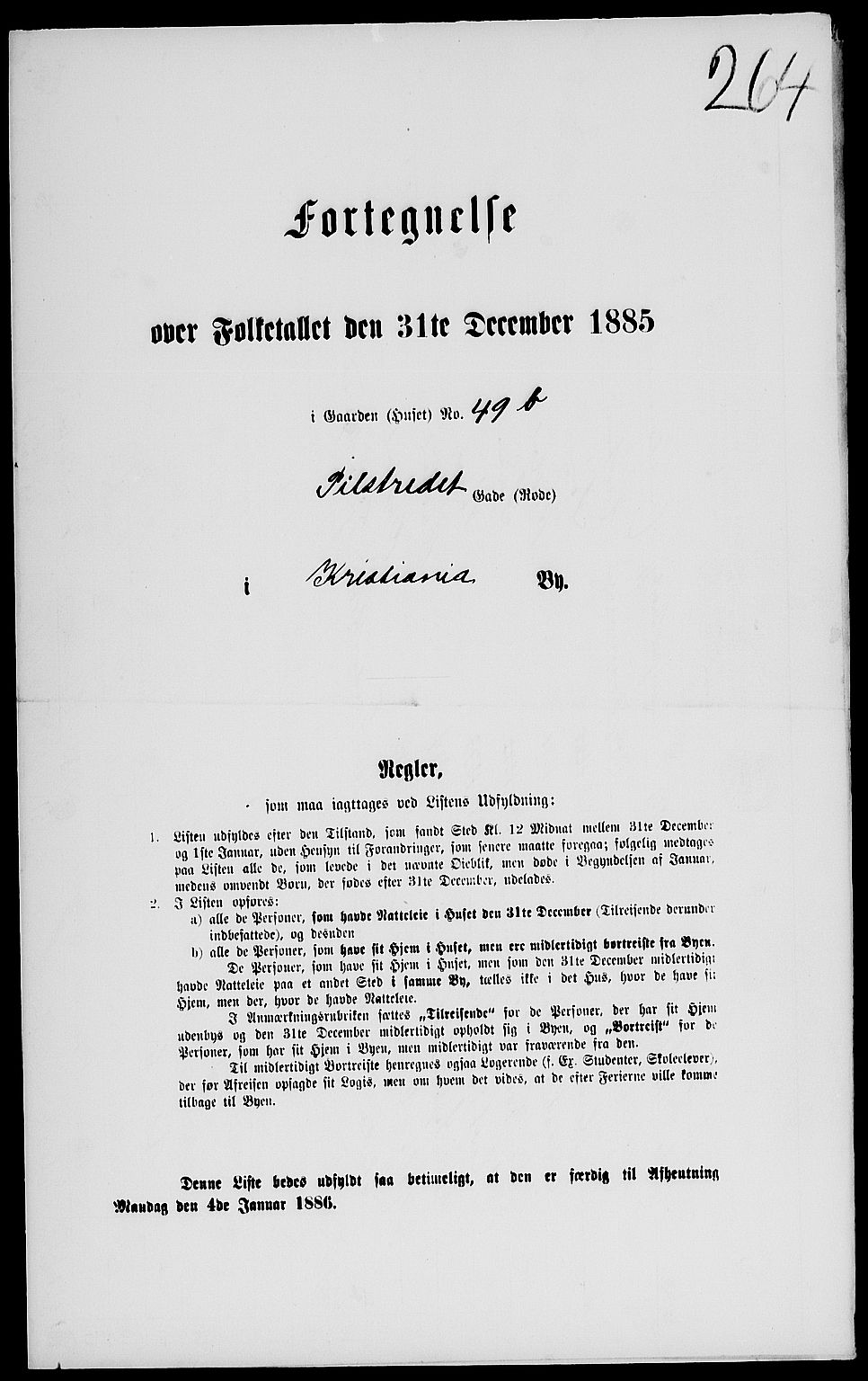 RA, 1885 census for 0301 Kristiania, 1885, p. 2268