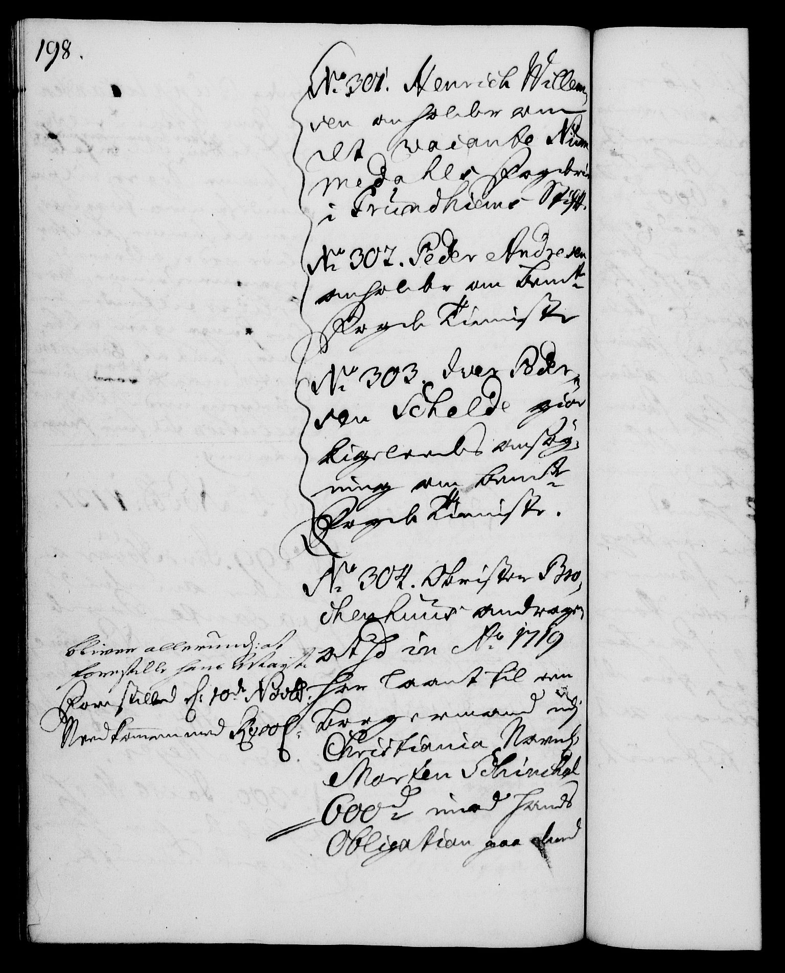 Rentekammeret, Kammerkanselliet, RA/EA-3111/G/Gh/Gha/L0009: Norsk ekstraktmemorialprotokoll (merket RK 53.54), 1726-1728, p. 198