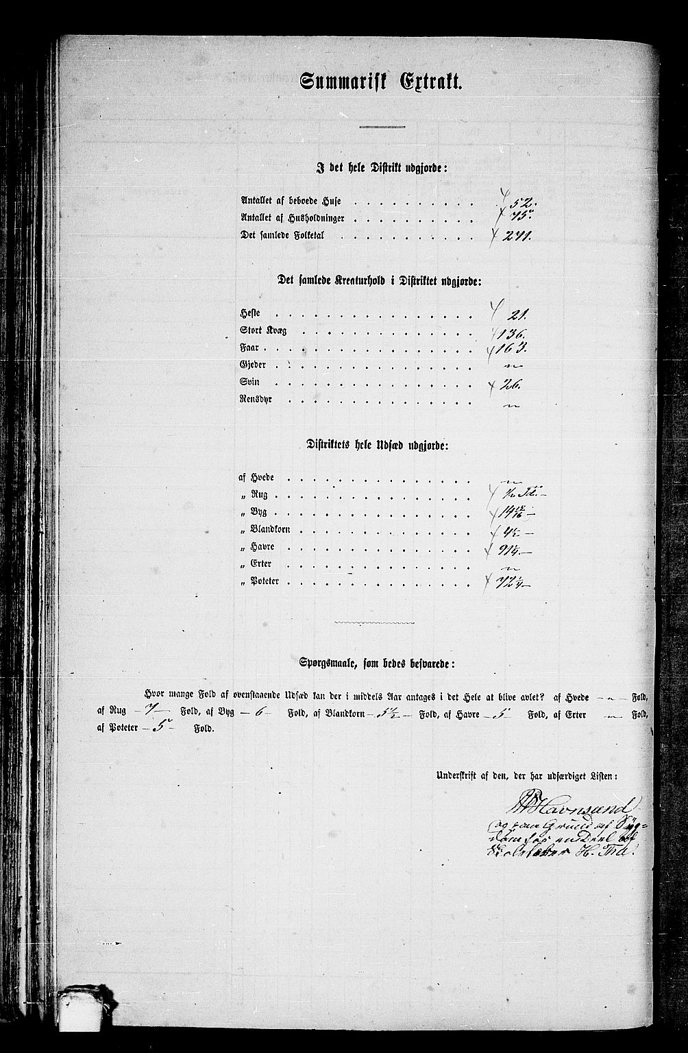 RA, 1865 census for Borgund, 1865, p. 82