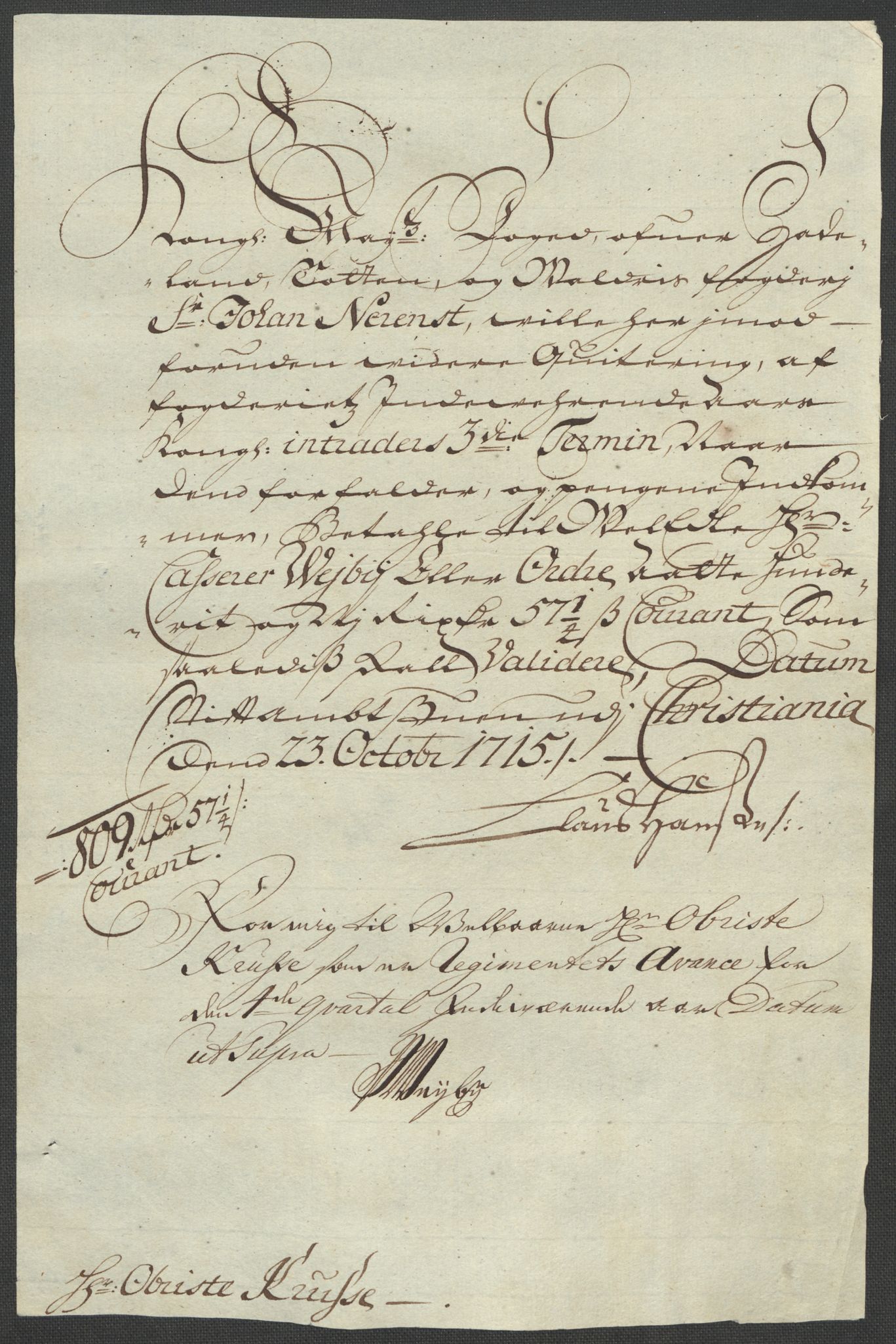 Rentekammeret inntil 1814, Reviderte regnskaper, Fogderegnskap, AV/RA-EA-4092/R18/L1314: Fogderegnskap Hadeland, Toten og Valdres, 1715, p. 464