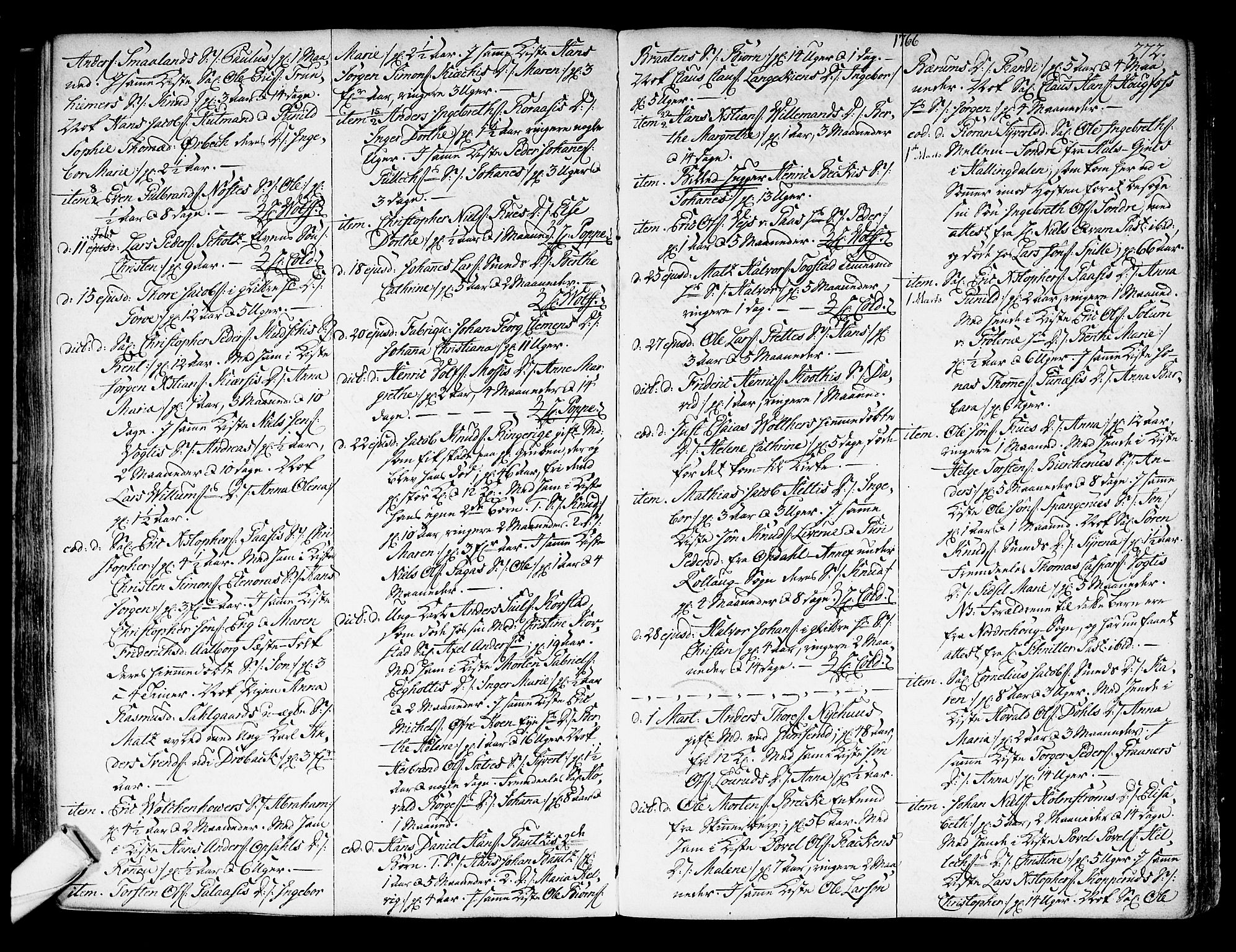Kongsberg kirkebøker, AV/SAKO-A-22/F/Fa/L0004: Parish register (official) no. I 4, 1756-1768, p. 272