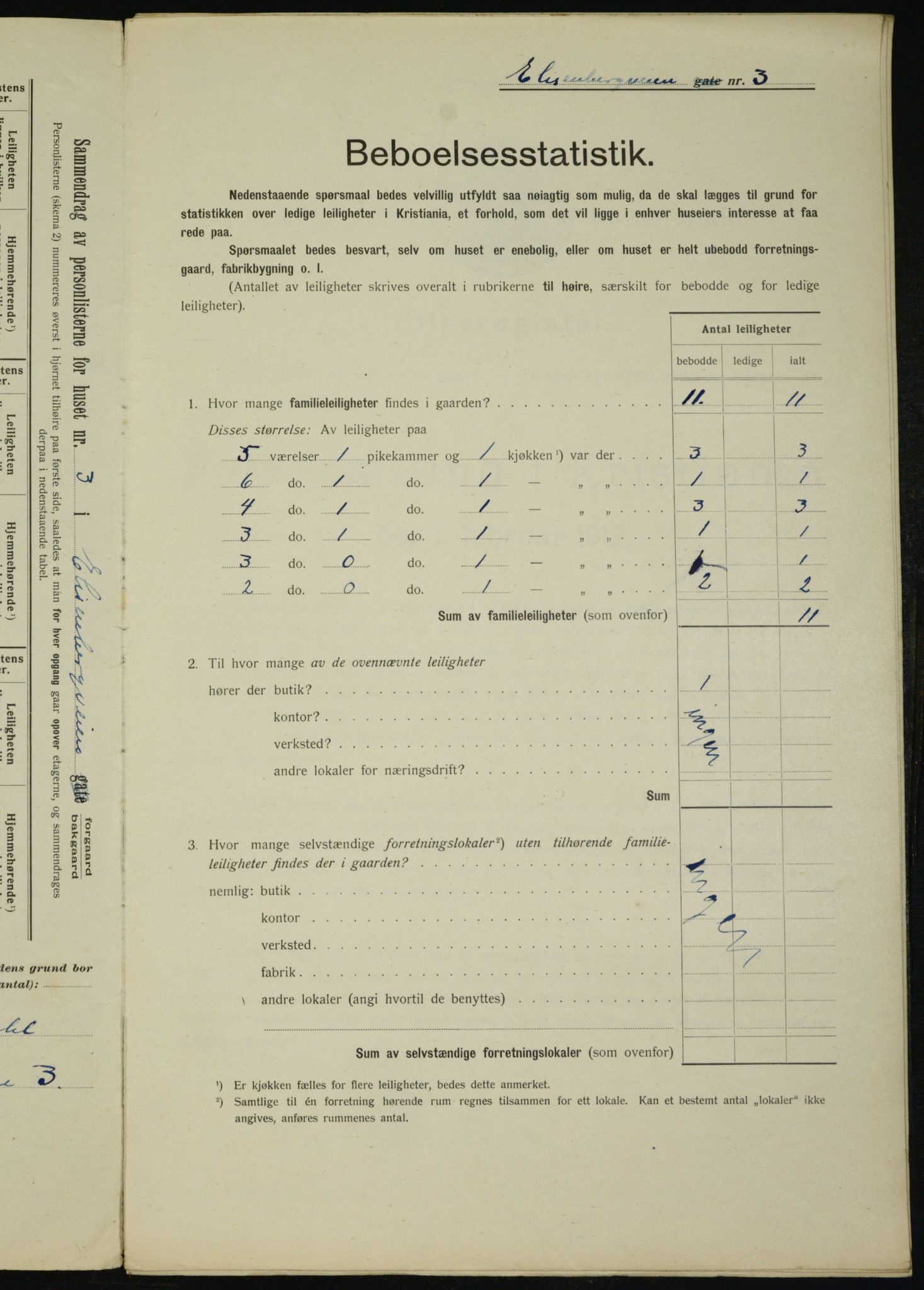 OBA, Municipal Census 1912 for Kristiania, 1912, p. 20361