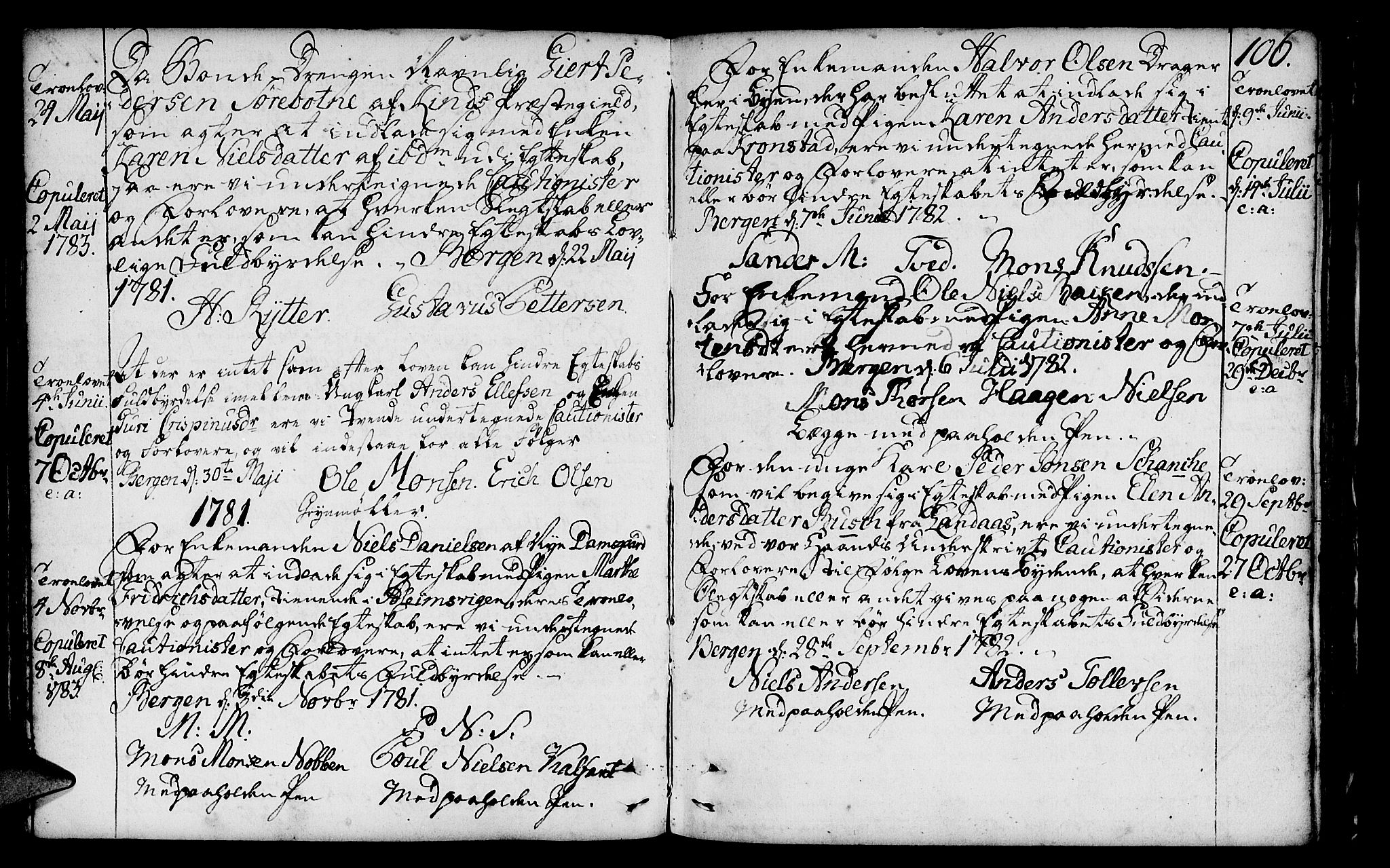 St. Jørgens hospital og Årstad sokneprestembete, SAB/A-99934: Parish register (official) no. A 1, 1743-1823, p. 106