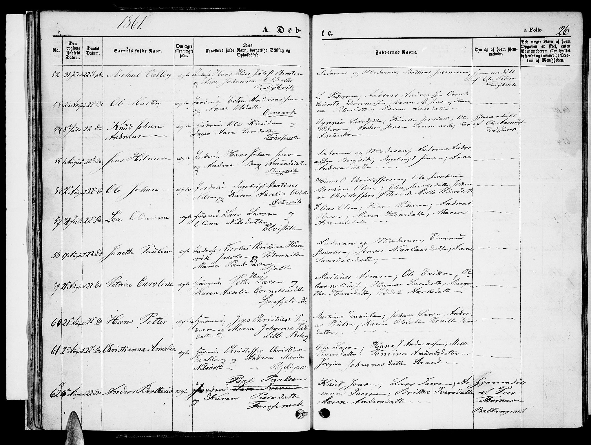 Ministerialprotokoller, klokkerbøker og fødselsregistre - Nordland, AV/SAT-A-1459/863/L0912: Parish register (copy) no. 863C02, 1858-1876, p. 26