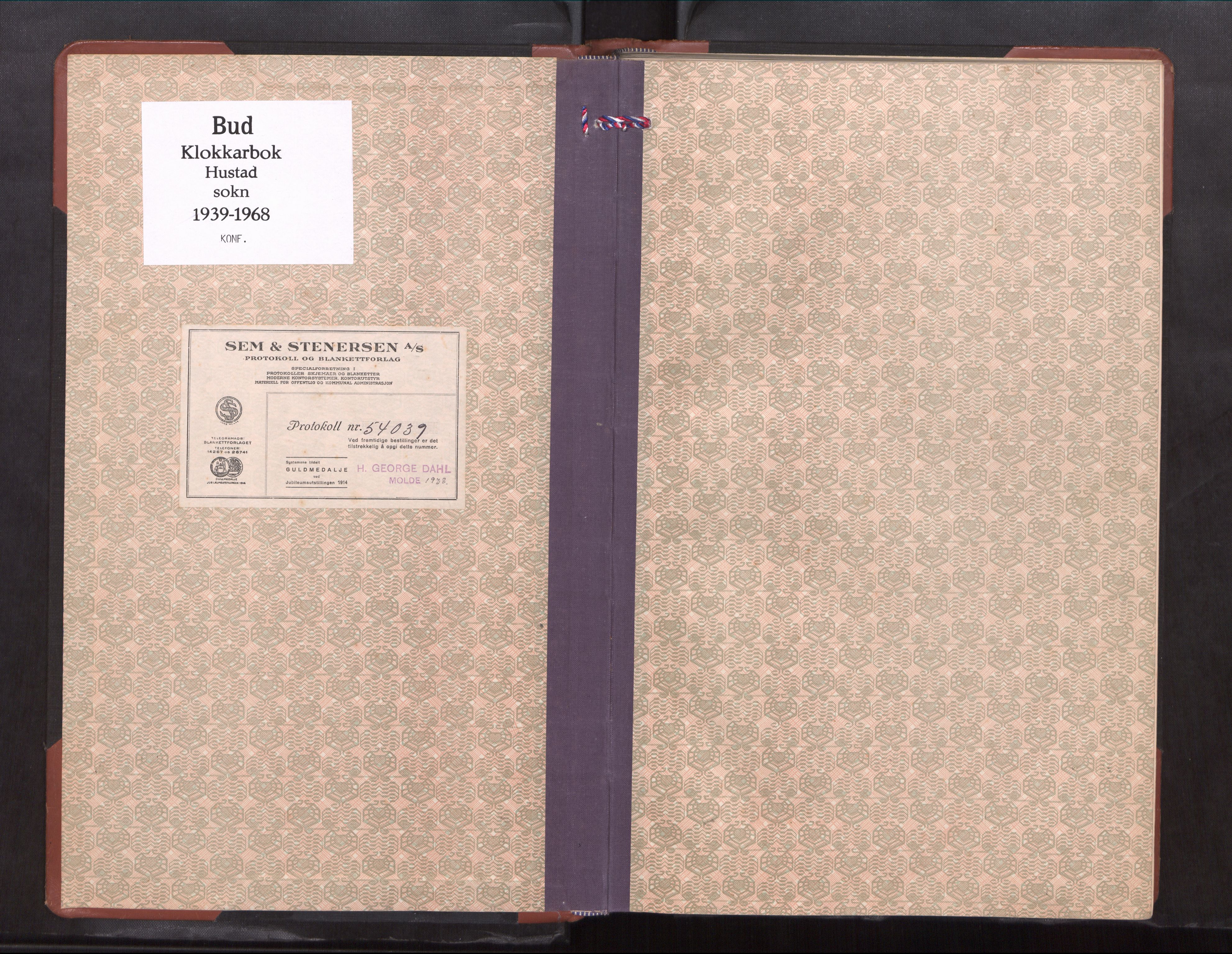 Ministerialprotokoller, klokkerbøker og fødselsregistre - Møre og Romsdal, SAT/A-1454/567/L0786: Parish register (copy) no. 567---, 1939-1968
