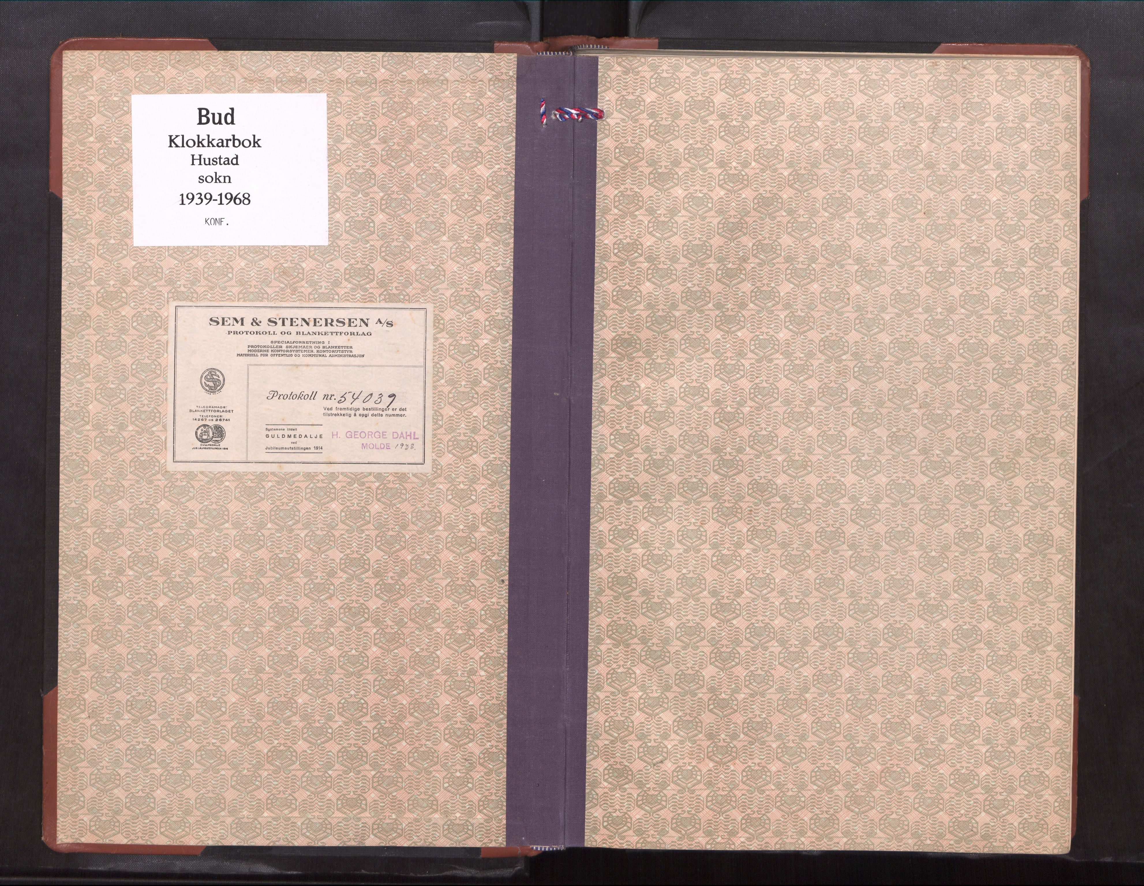 Ministerialprotokoller, klokkerbøker og fødselsregistre - Møre og Romsdal, AV/SAT-A-1454/567/L0786: Parish register (copy) no. 567---, 1939-1968