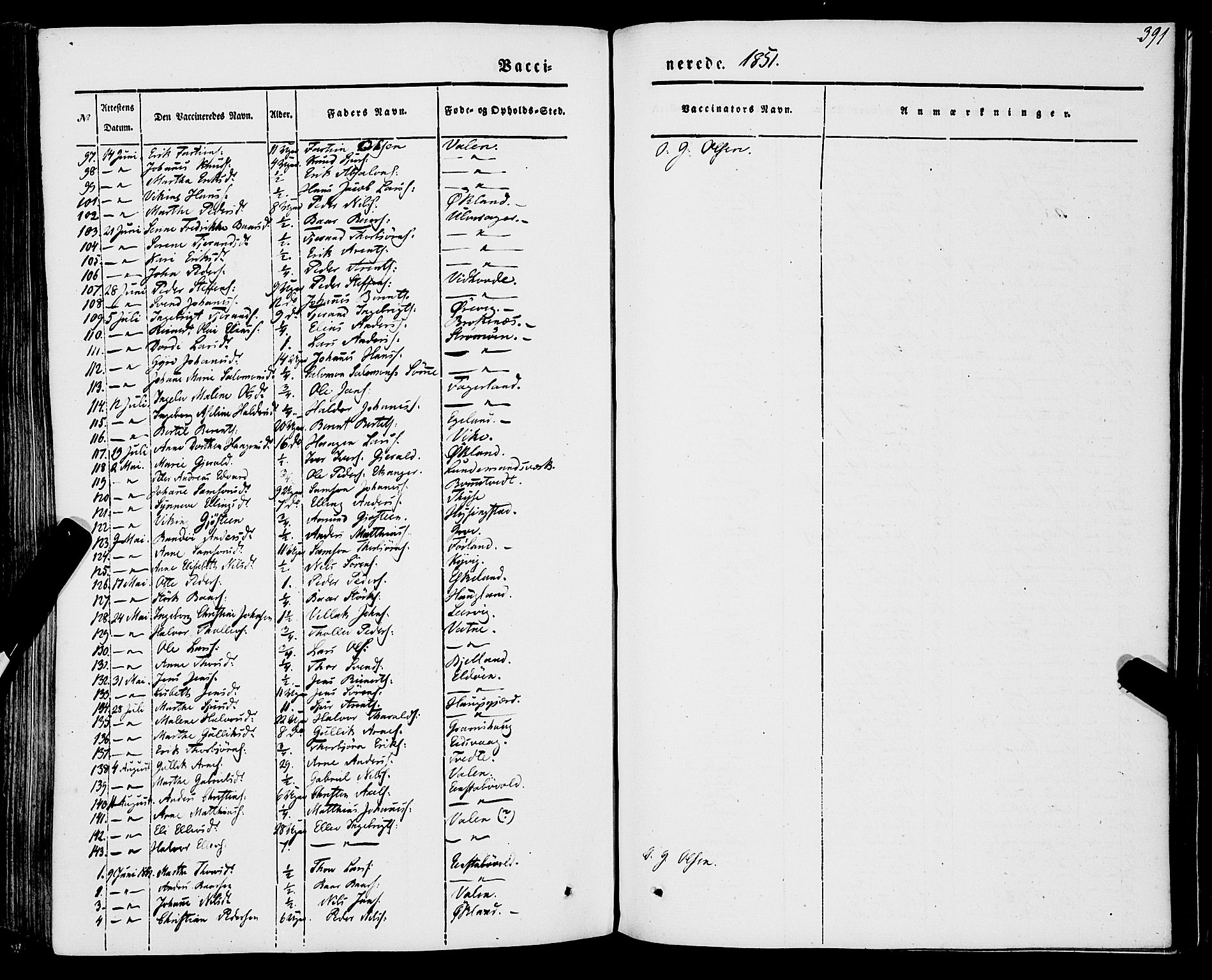 Stord sokneprestembete, SAB/A-78201/H/Haa: Parish register (official) no. A 7, 1841-1861, p. 391