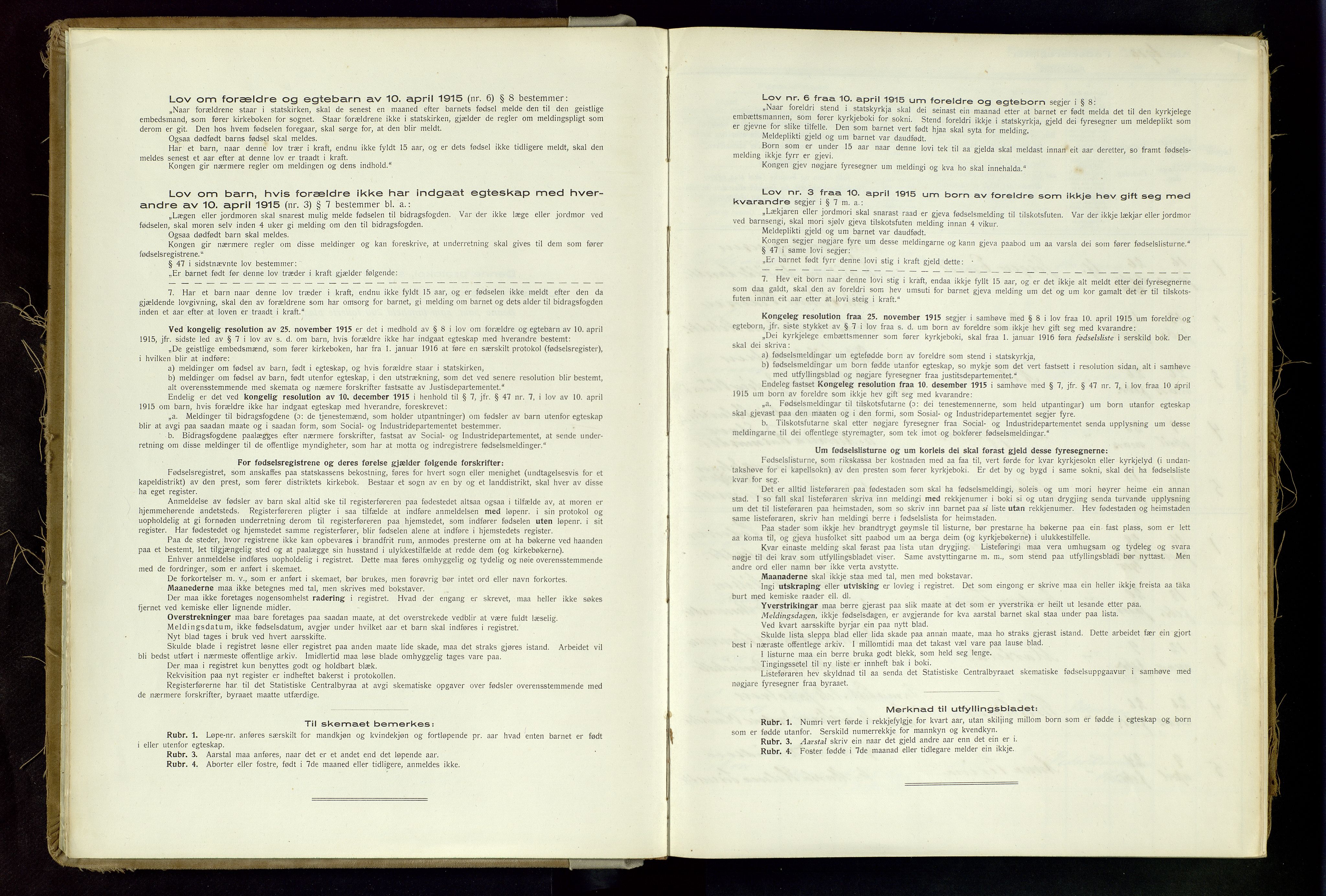 Skudenes sokneprestkontor, AV/SAST-A -101849/I/Id/L0002: Birth register no. 2, 1916-1962