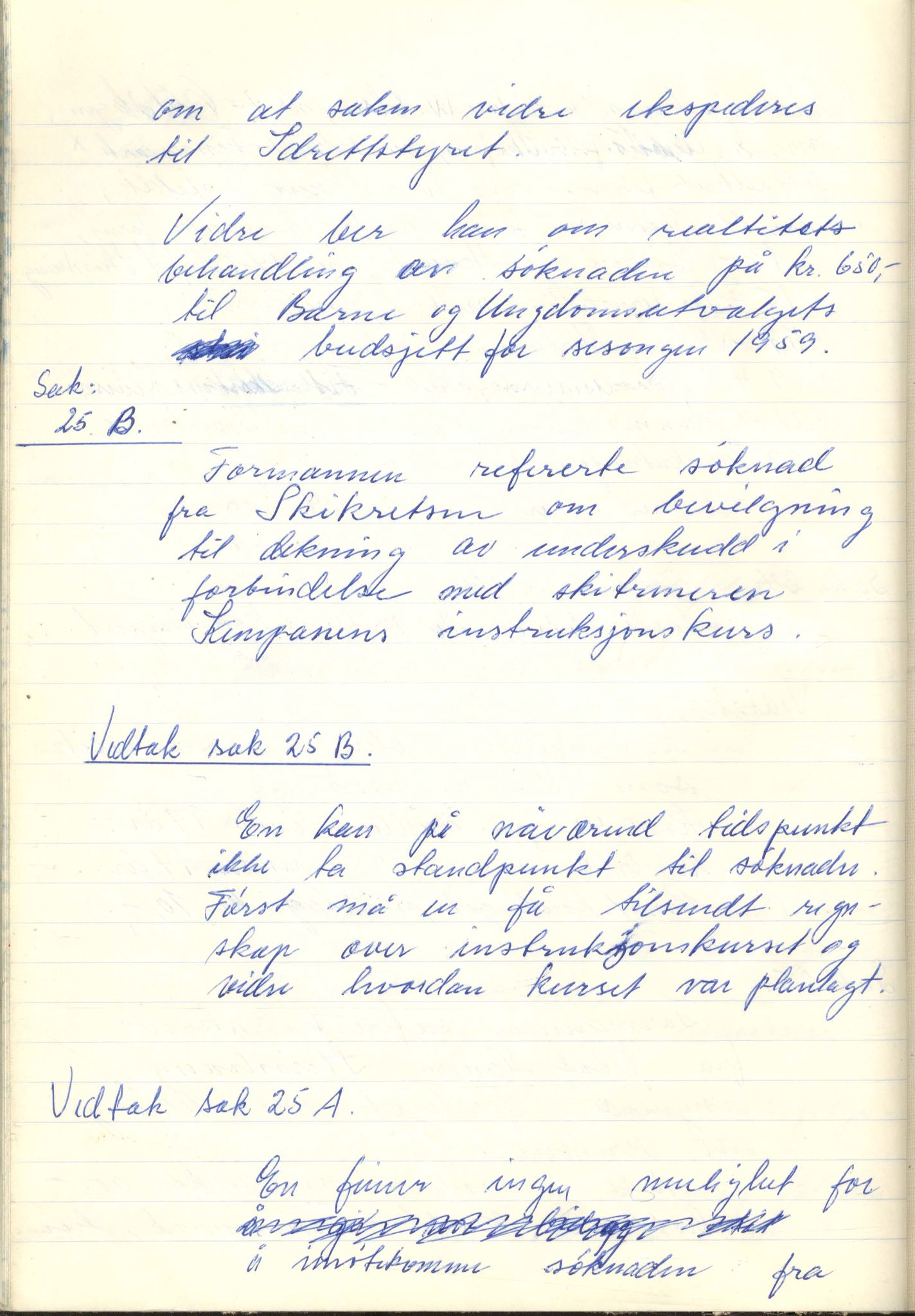 Aust-Finnmark Idrettskrets , FMFB/A-1041/A/L0005: Møteprotokoll for styre, ting og arbeidsutvalg, 1958-1963, p. 16