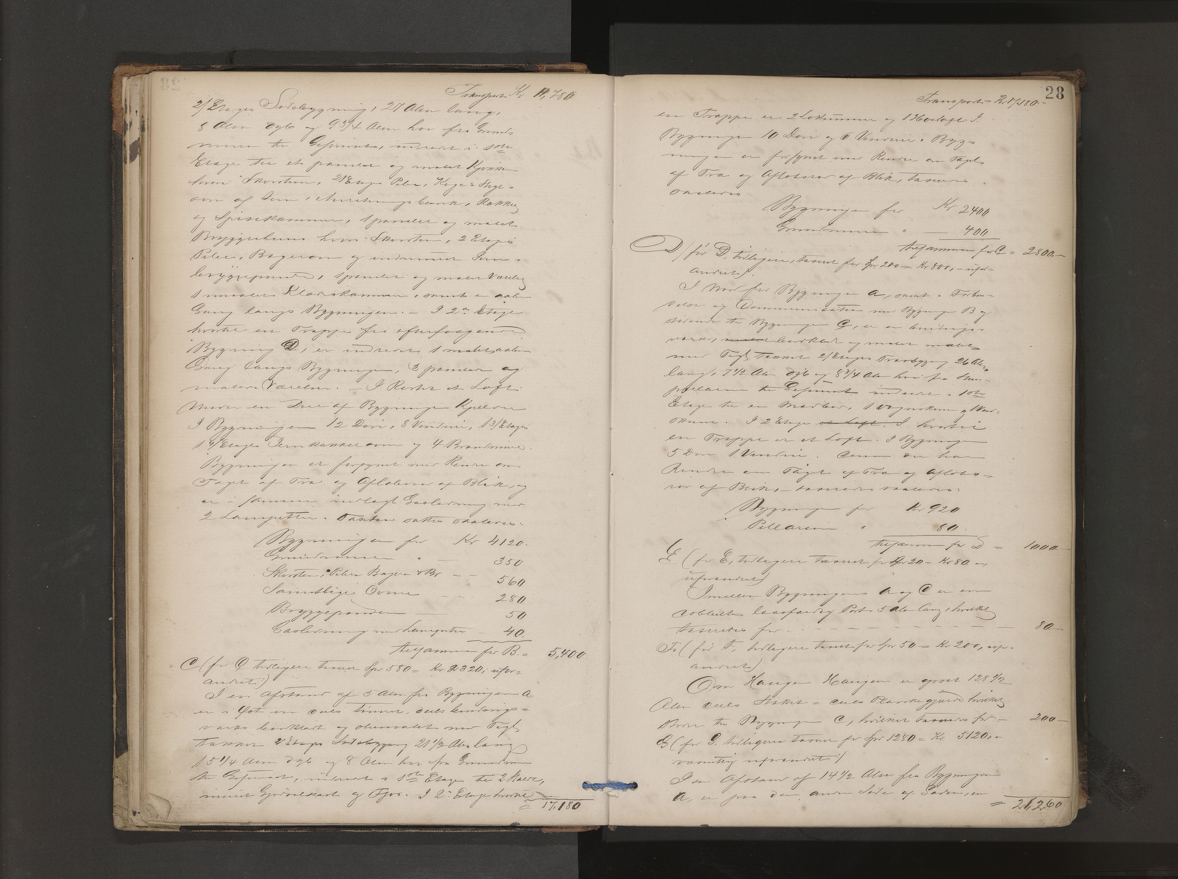 Drammen magistrat, AV/SAKO-A-846/F/Fa/Faa/L0004: Branntakstprotokoll, 1880-1886, p. 28