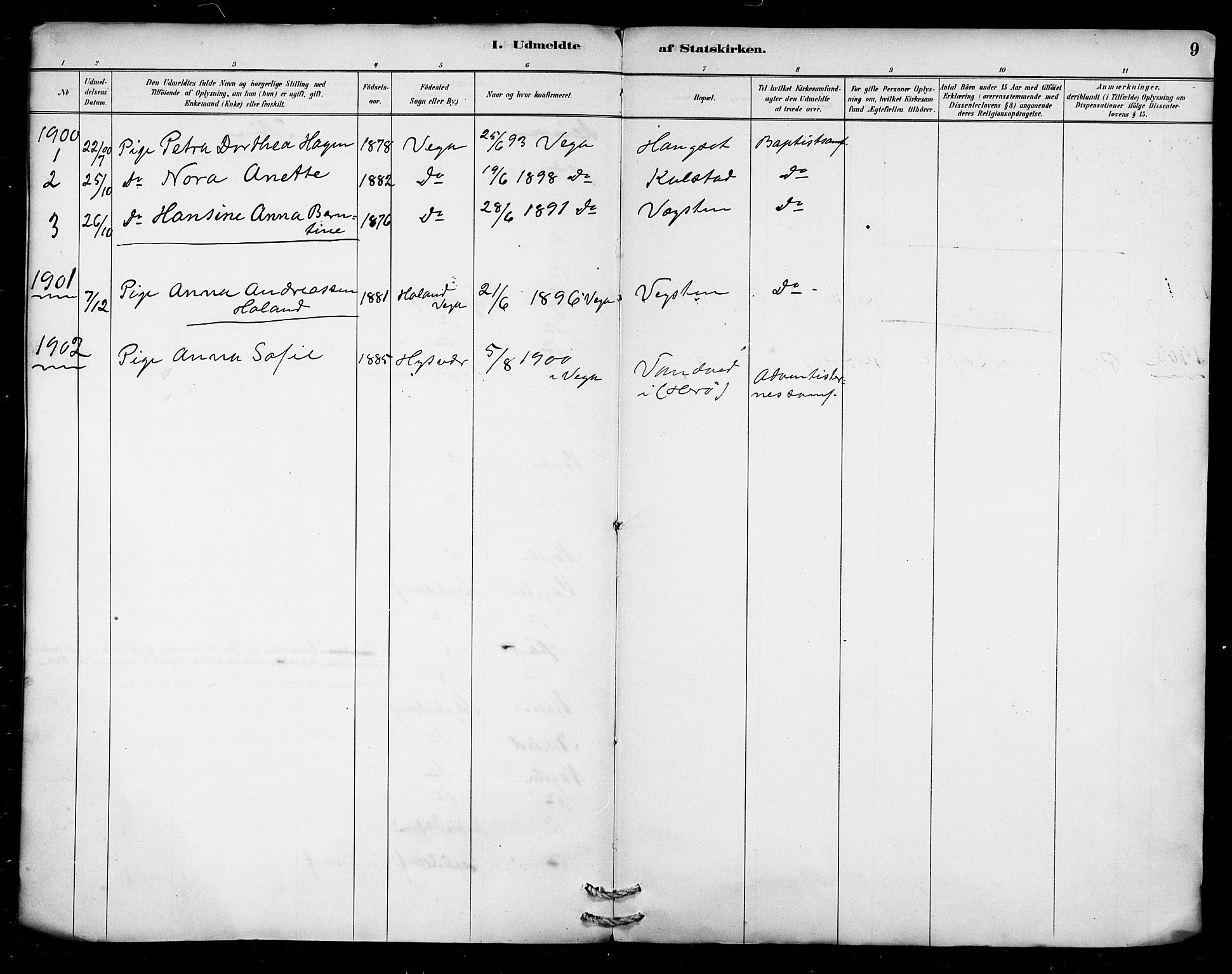 Ministerialprotokoller, klokkerbøker og fødselsregistre - Nordland, AV/SAT-A-1459/816/L0243: Parish register (official) no. 816A09, 1893-1902, p. 9