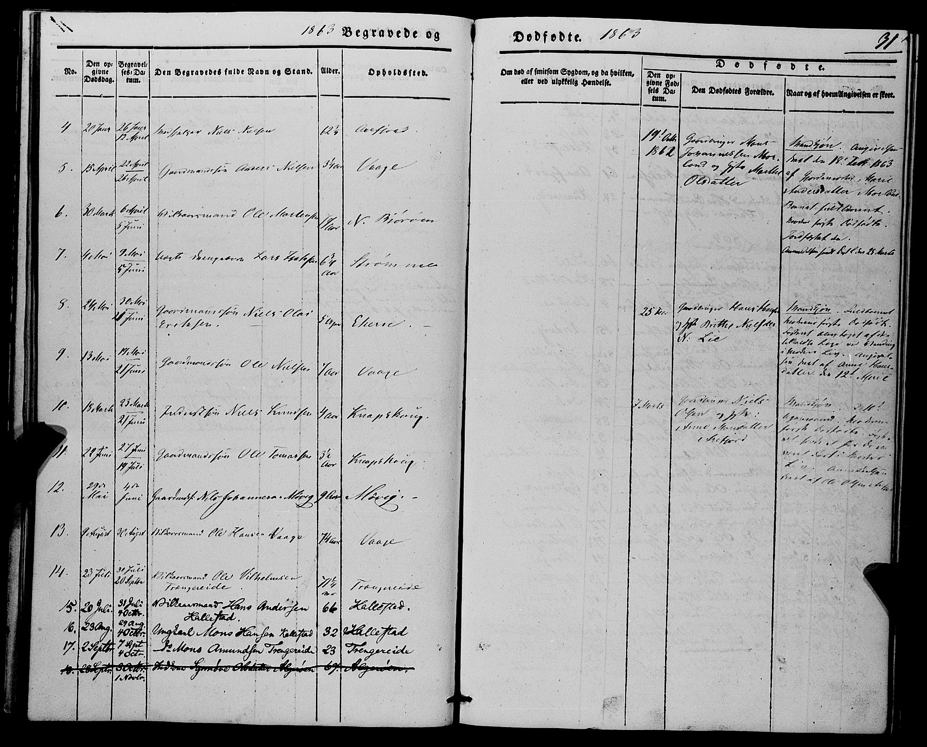Fjell sokneprestembete, SAB/A-75301/H/Haa: Parish register (official) no. A 7, 1847-1877, p. 31