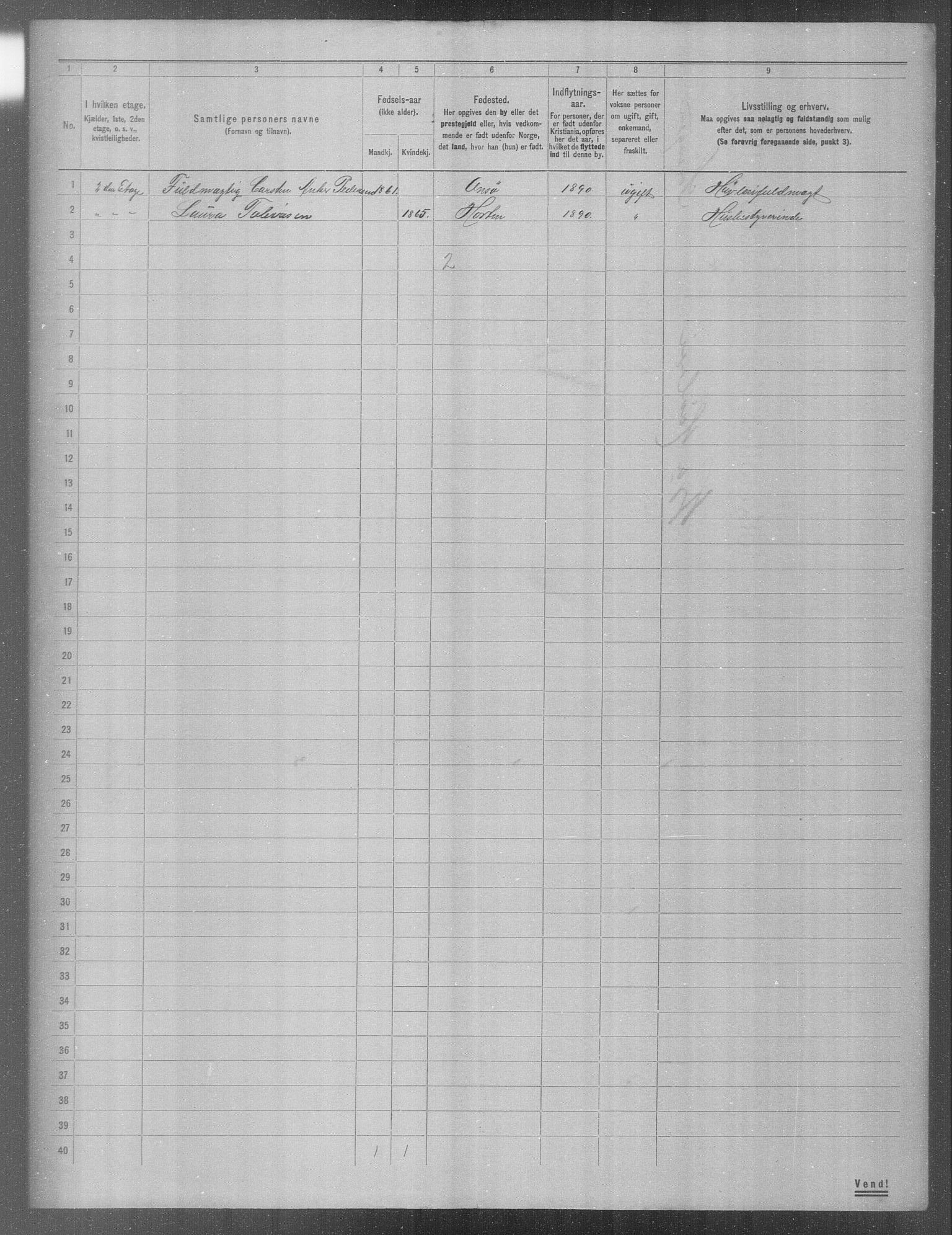 OBA, Municipal Census 1904 for Kristiania, 1904, p. 20221