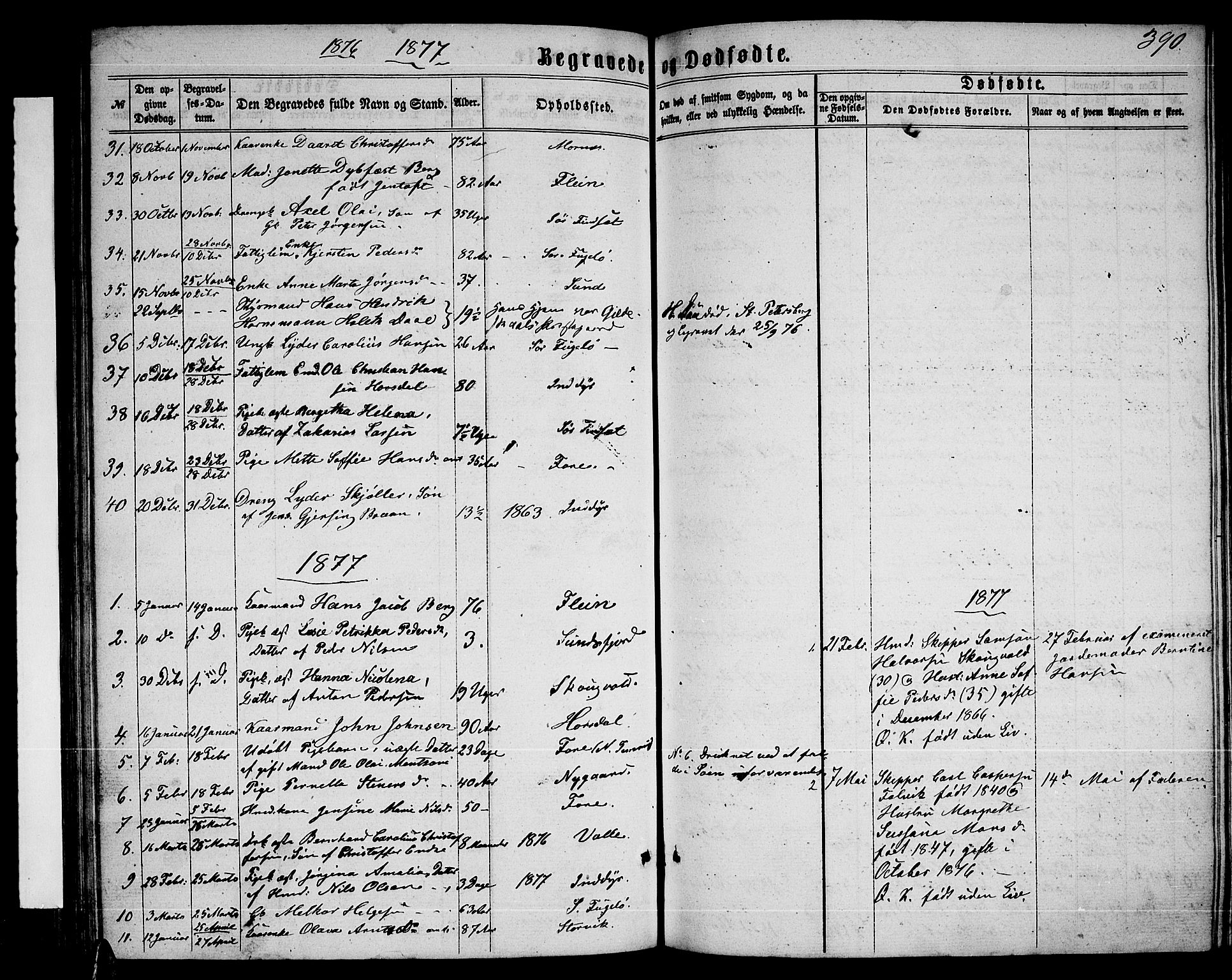 Ministerialprotokoller, klokkerbøker og fødselsregistre - Nordland, AV/SAT-A-1459/805/L0107: Parish register (copy) no. 805C03, 1862-1885, p. 390