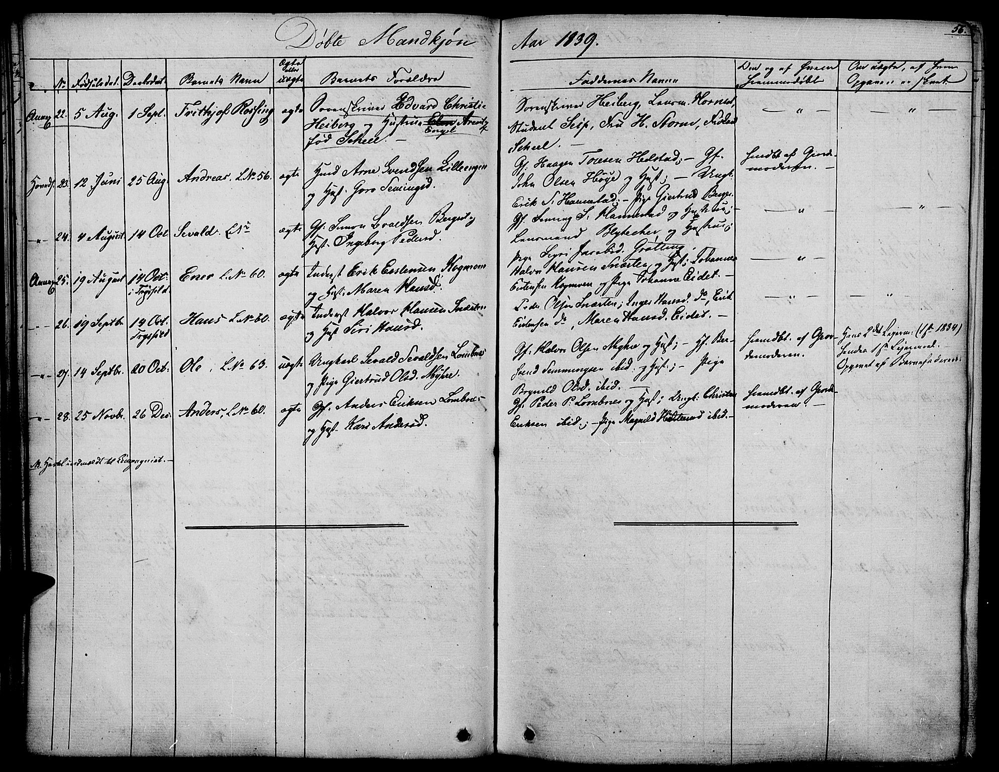 Rendalen prestekontor, SAH/PREST-054/H/Ha/Haa/L0004: Parish register (official) no. 4, 1829-1852, p. 56