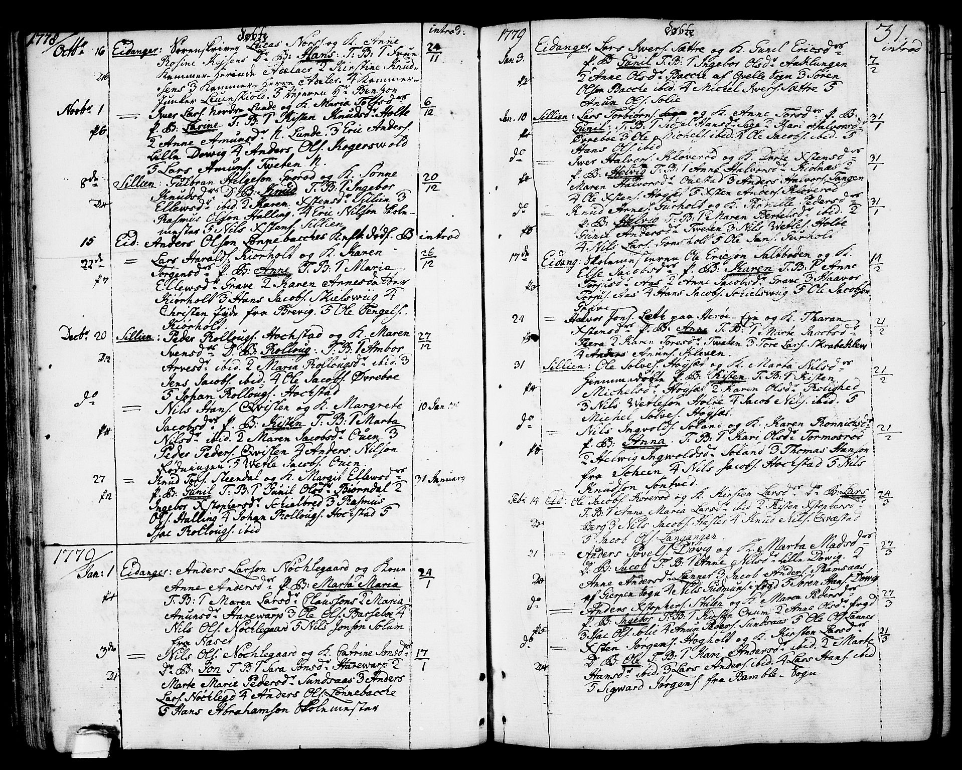Eidanger kirkebøker, SAKO/A-261/F/Fa/L0006: Parish register (official) no. 6, 1764-1814, p. 31