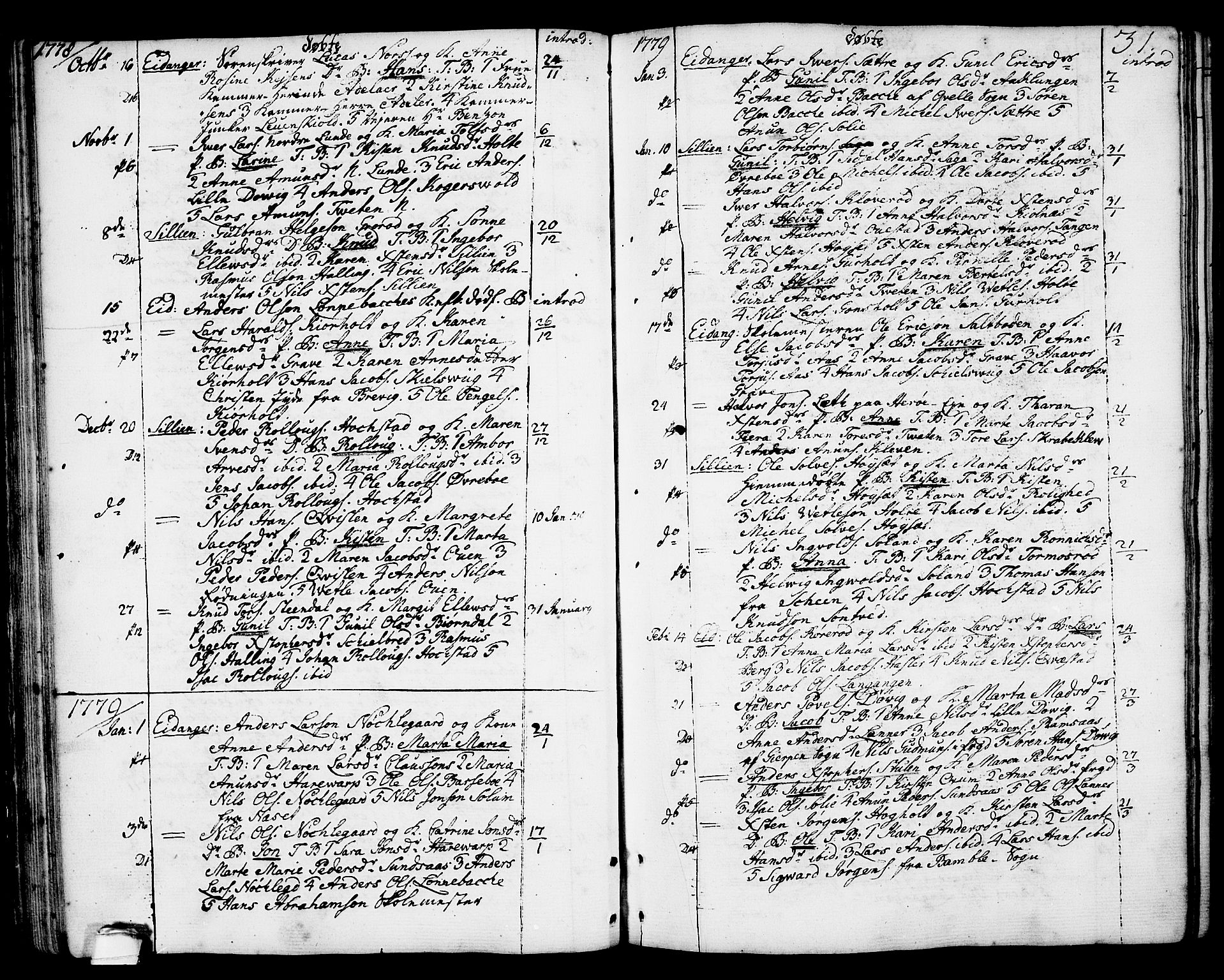 Eidanger kirkebøker, AV/SAKO-A-261/F/Fa/L0006: Parish register (official) no. 6, 1764-1814, p. 31