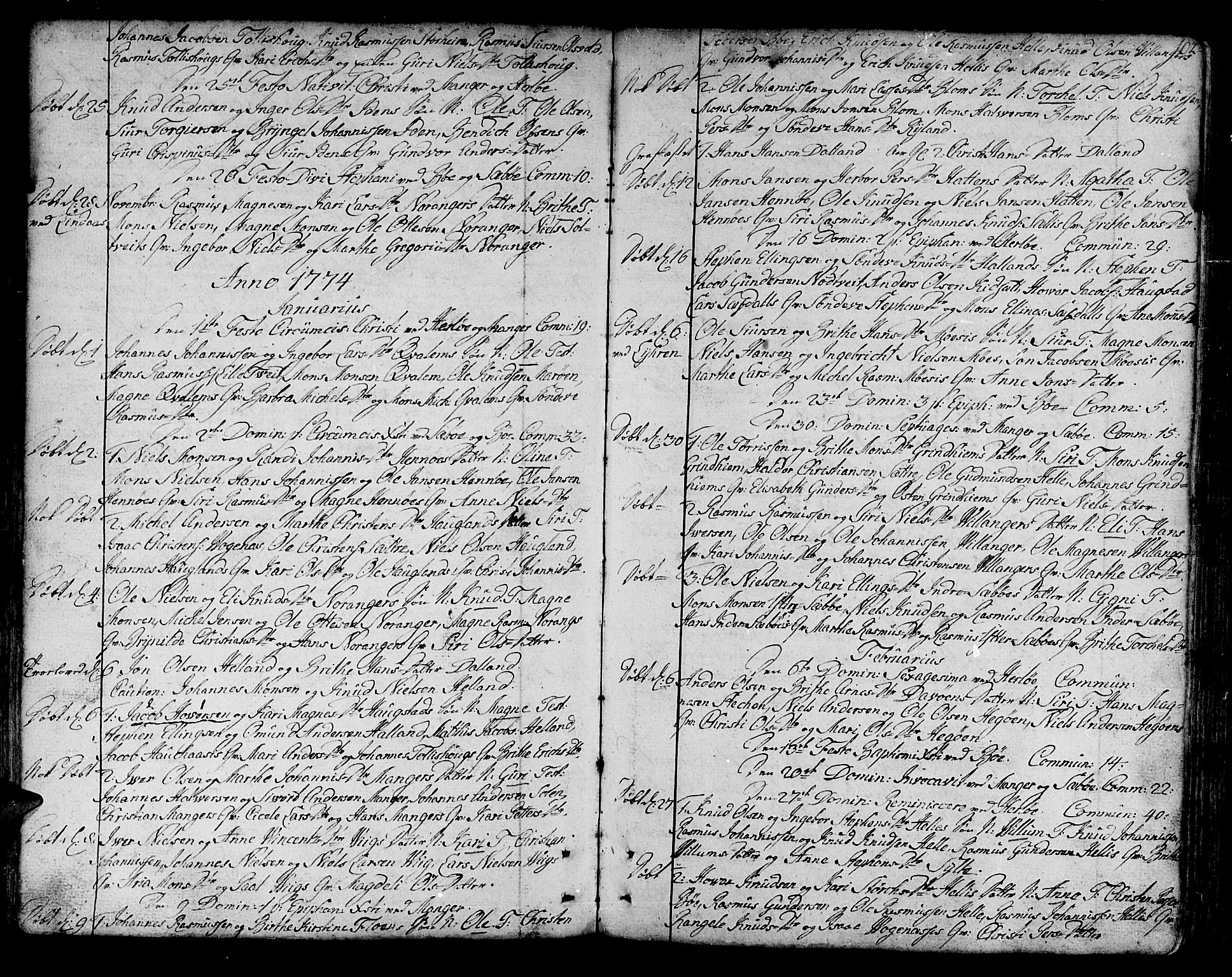 Manger sokneprestembete, AV/SAB-A-76801/H/Haa: Parish register (official) no. A 1, 1759-1791, p. 102