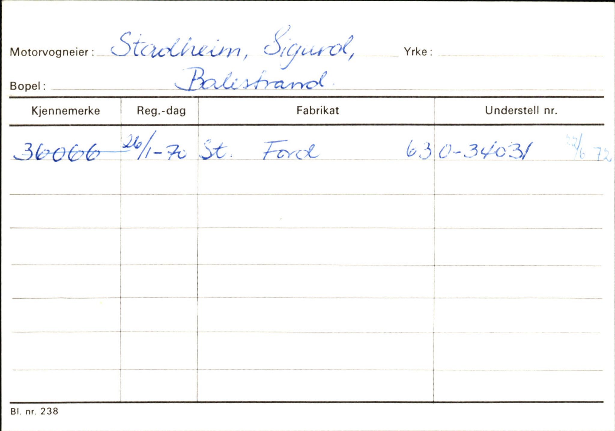 Statens vegvesen, Sogn og Fjordane vegkontor, AV/SAB-A-5301/4/F/L0132: Eigarregister Askvoll A-Å. Balestrand A-Å, 1945-1975, p. 2326