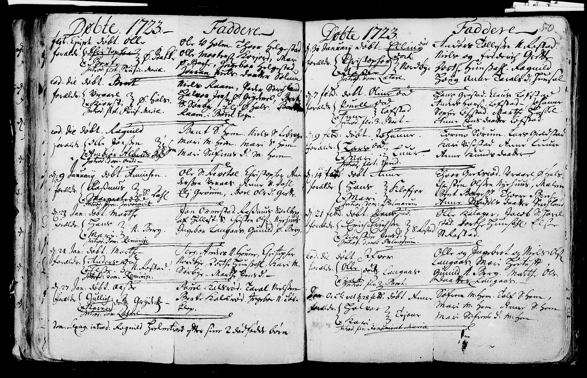 Våle kirkebøker, SAKO/A-334/F/Fa/L0002: Parish register (official) no. I 2, 1705-1732, p. 50