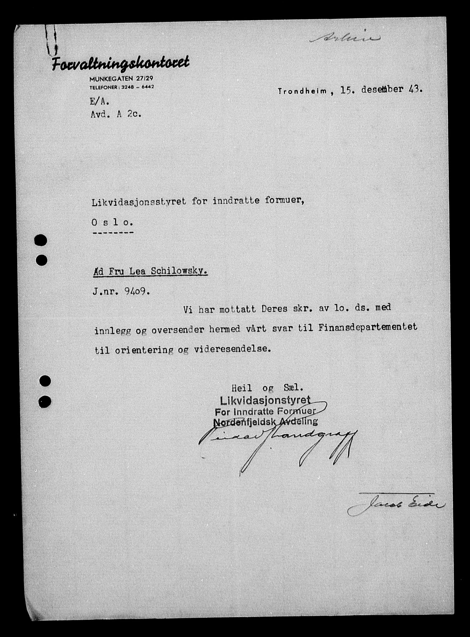 Justisdepartementet, Tilbakeføringskontoret for inndratte formuer, AV/RA-S-1564/H/Hc/Hca/L0898: --, 1945-1947, p. 676