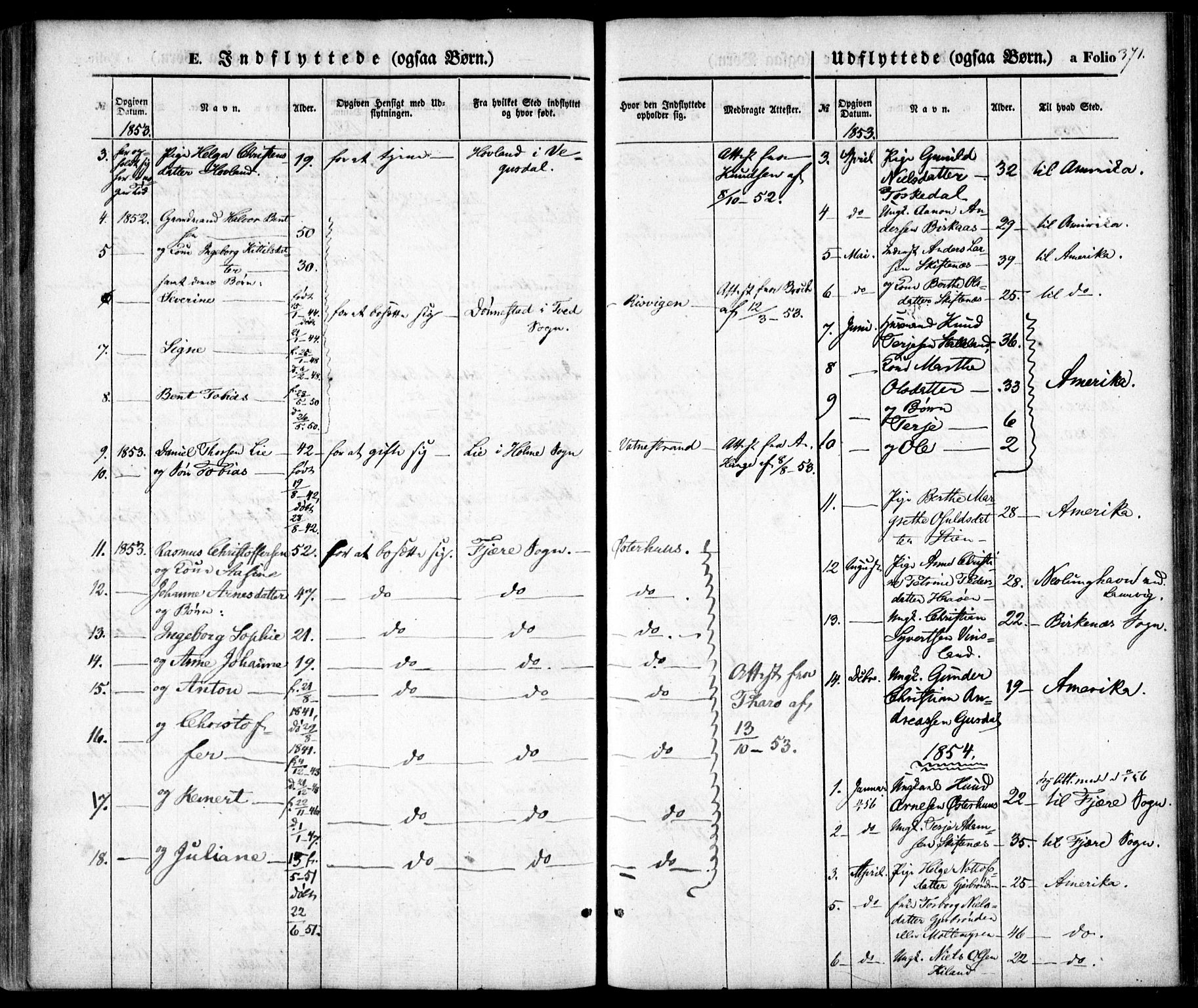 Hommedal sokneprestkontor, AV/SAK-1111-0023/F/Fa/Fab/L0004: Parish register (official) no. A 4, 1848-1860, p. 371