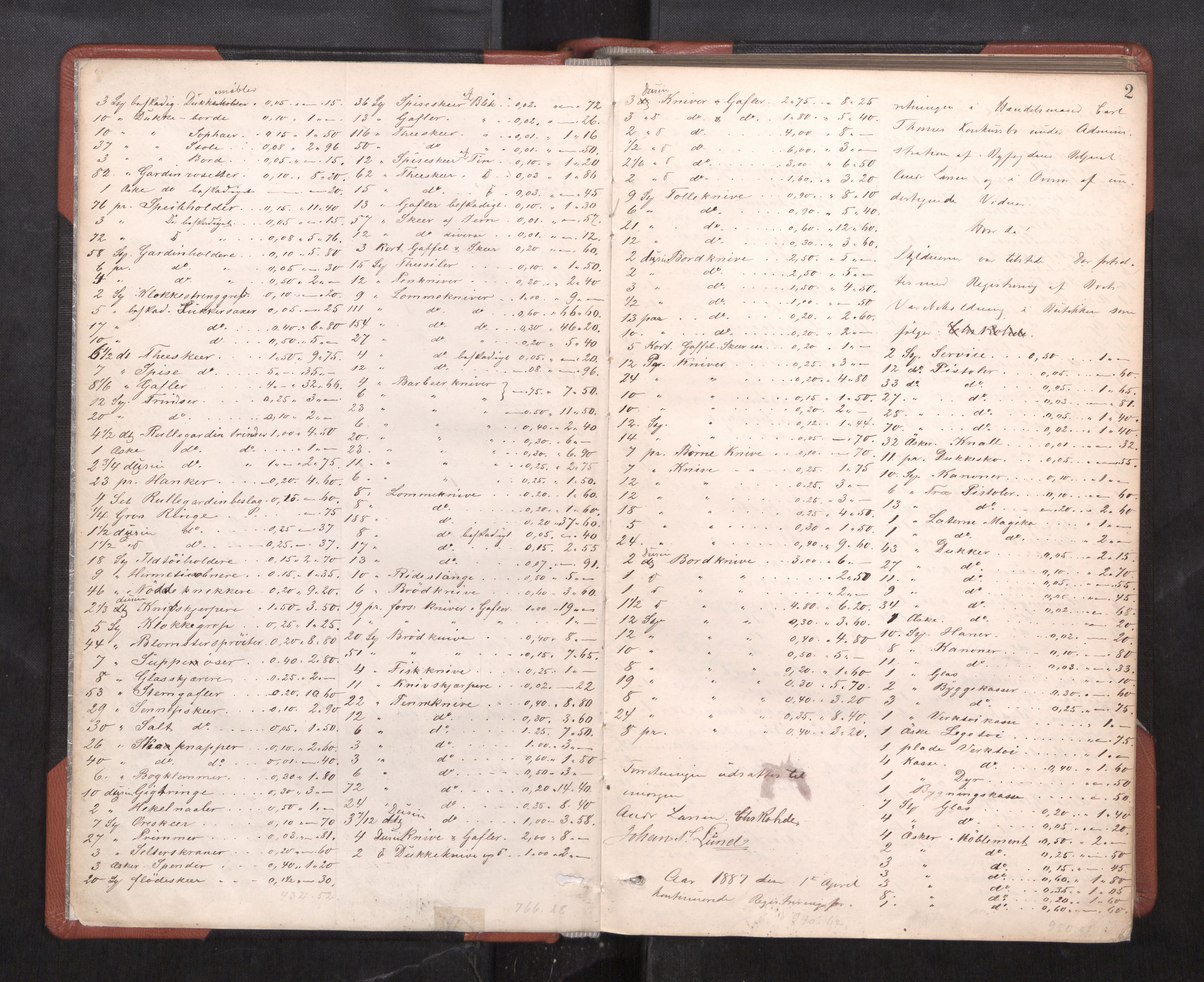 Trondheim byfogd, AV/SAT-A-0003/1/3/3C/L0014: Skifteregistreringsprotokoll (u/ register), 1887-1897, p. 2