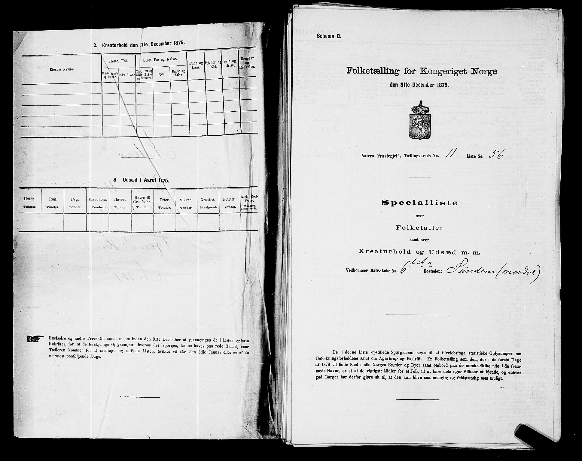 SAKO, 1875 census for 0722P Nøtterøy, 1875, p. 2136