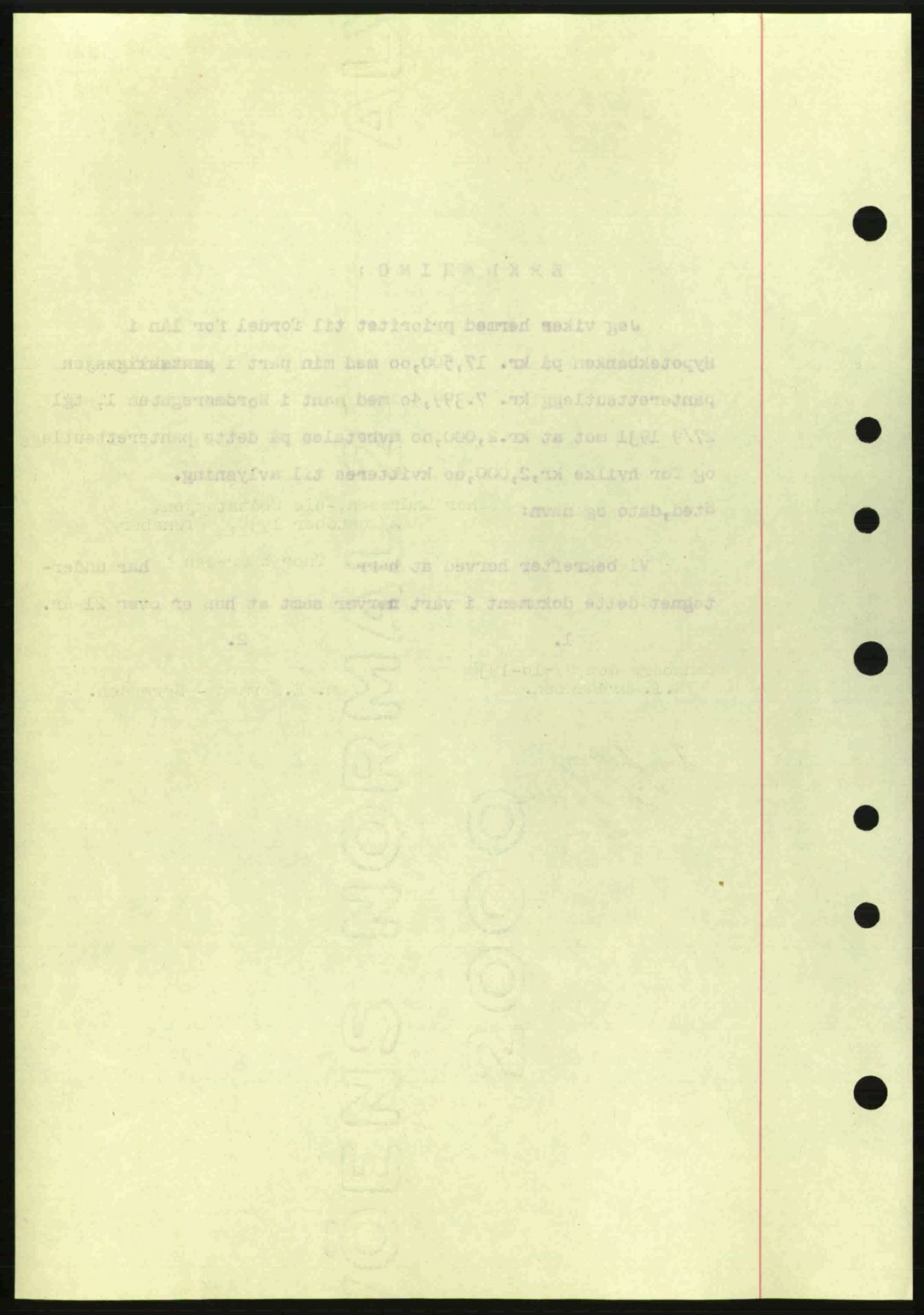 Kristiansund byfogd, SAT/A-4587/A/27: Mortgage book no. 31, 1938-1939, Diary no: : 810/1938