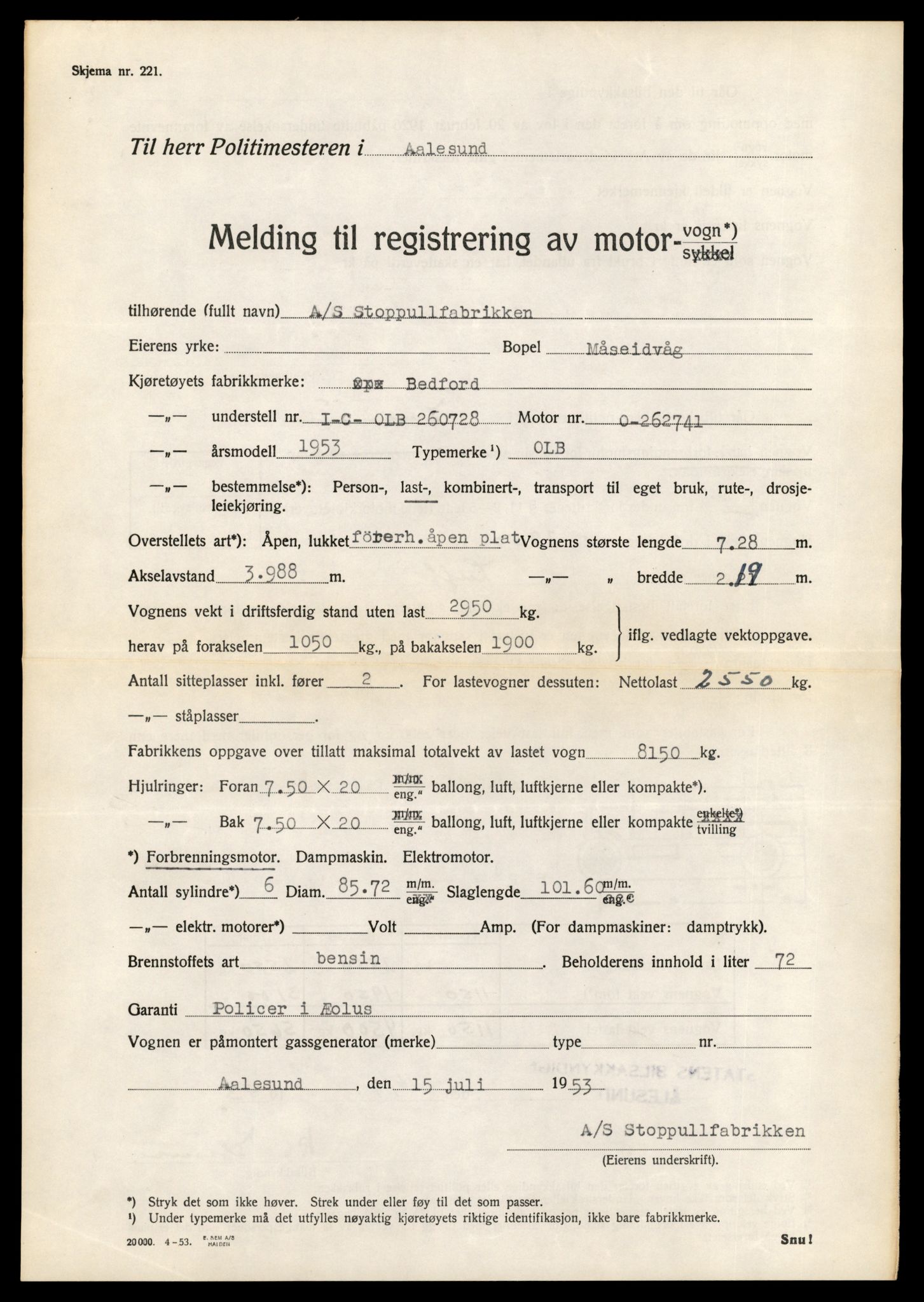 Møre og Romsdal vegkontor - Ålesund trafikkstasjon, AV/SAT-A-4099/F/Fe/L0034: Registreringskort for kjøretøy T 12500 - T 12652, 1927-1998, p. 1950