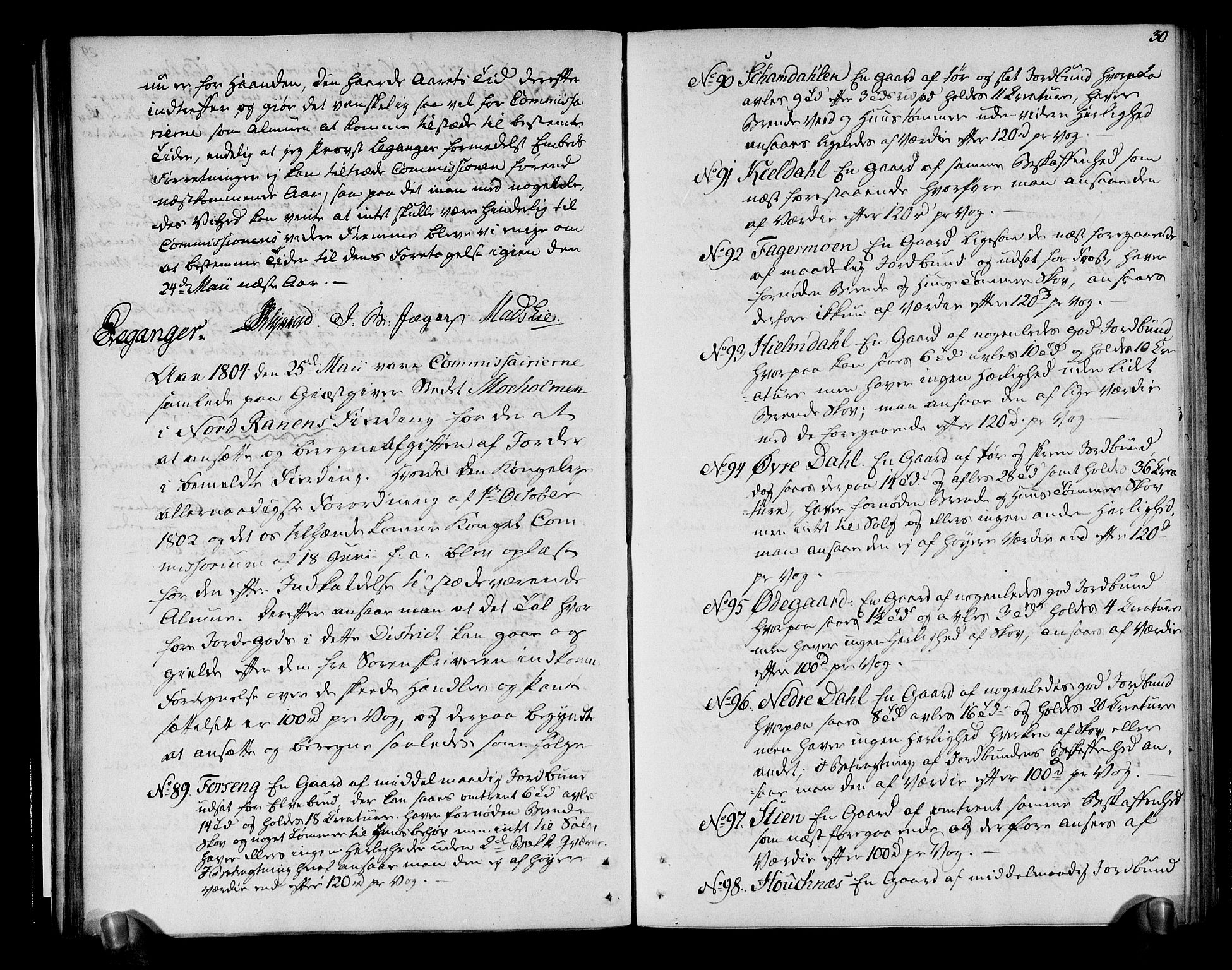 Rentekammeret inntil 1814, Realistisk ordnet avdeling, AV/RA-EA-4070/N/Ne/Nea/L0156: Helgeland fogderi. Deliberasjonsprotokoll, 1803, p. 32