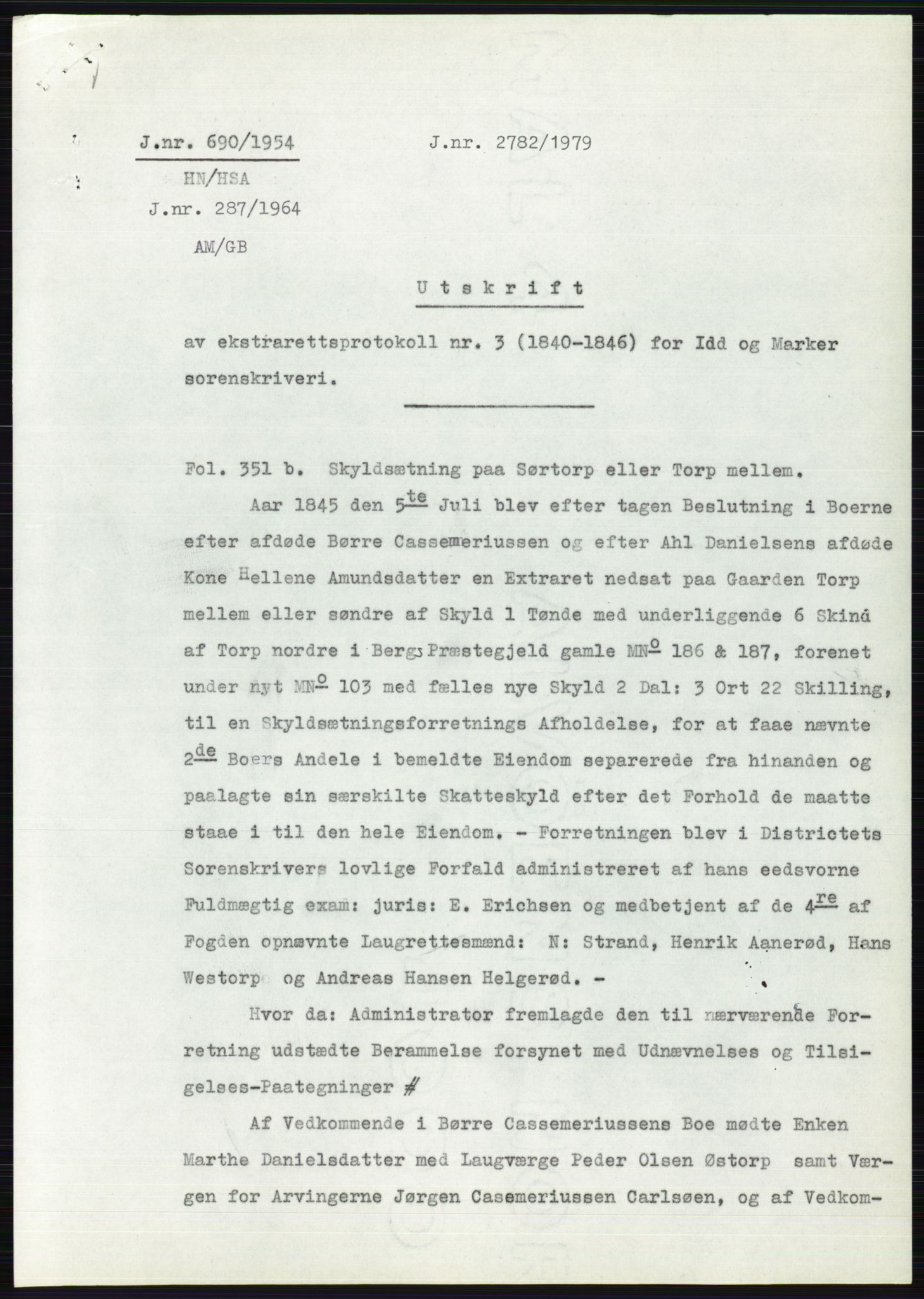 Statsarkivet i Oslo, SAO/A-10621/Z/Zd/L0001: Avskrifter, j.nr 34/1953 og 385-1291/1954, 1953-1954, p. 128