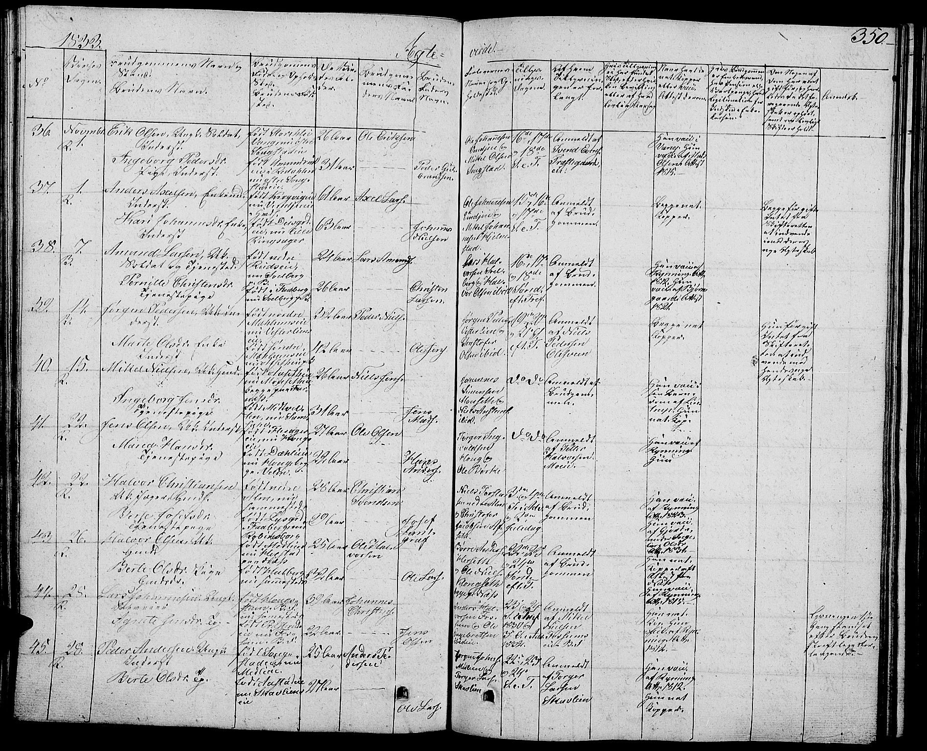 Ringsaker prestekontor, AV/SAH-PREST-014/L/La/L0004: Parish register (copy) no. 4, 1827-1838, p. 350