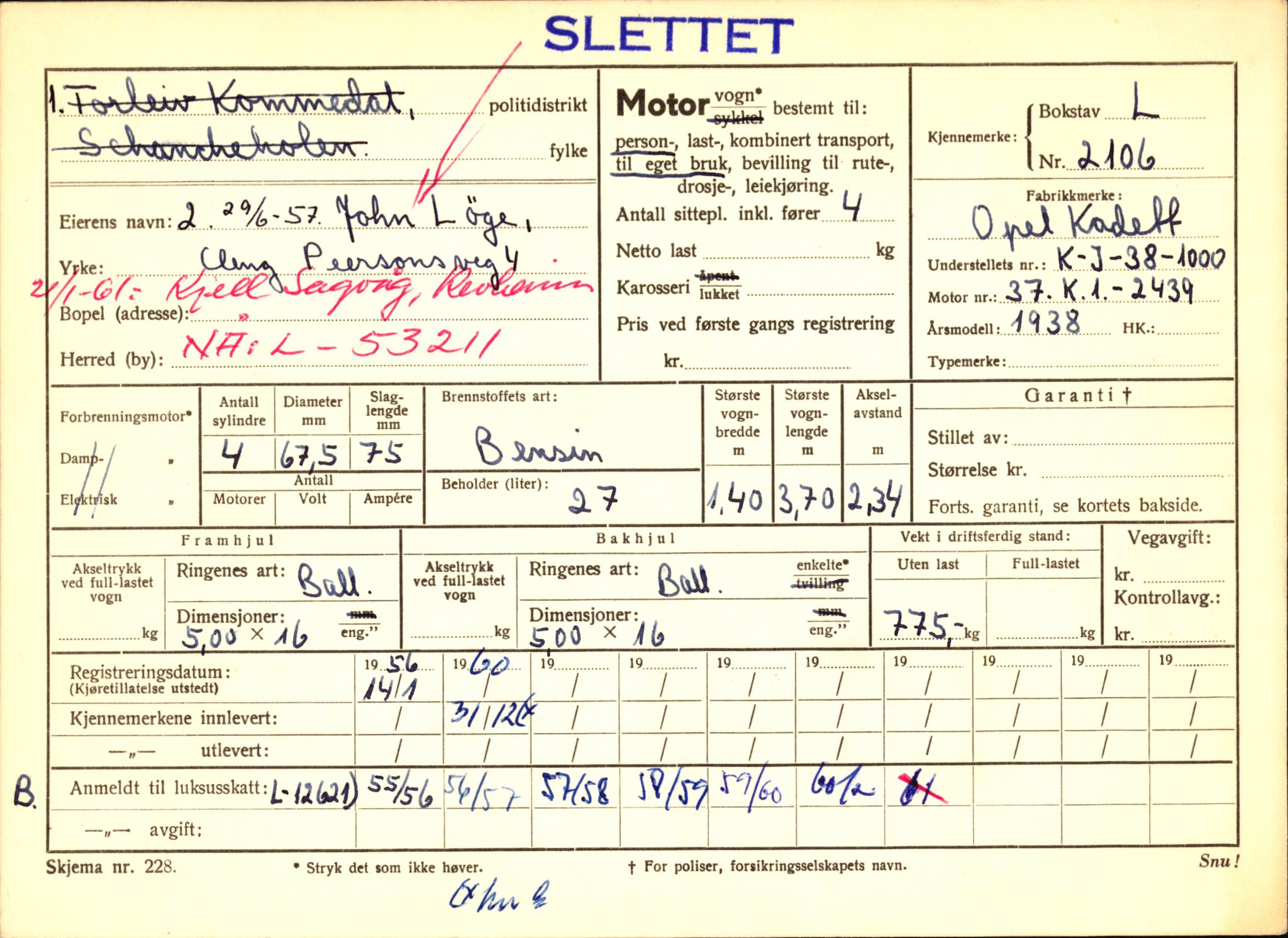 Stavanger trafikkstasjon, AV/SAST-A-101942/0/F/L0006: L-1700 - L-2149, 1930-1971, p. 1845