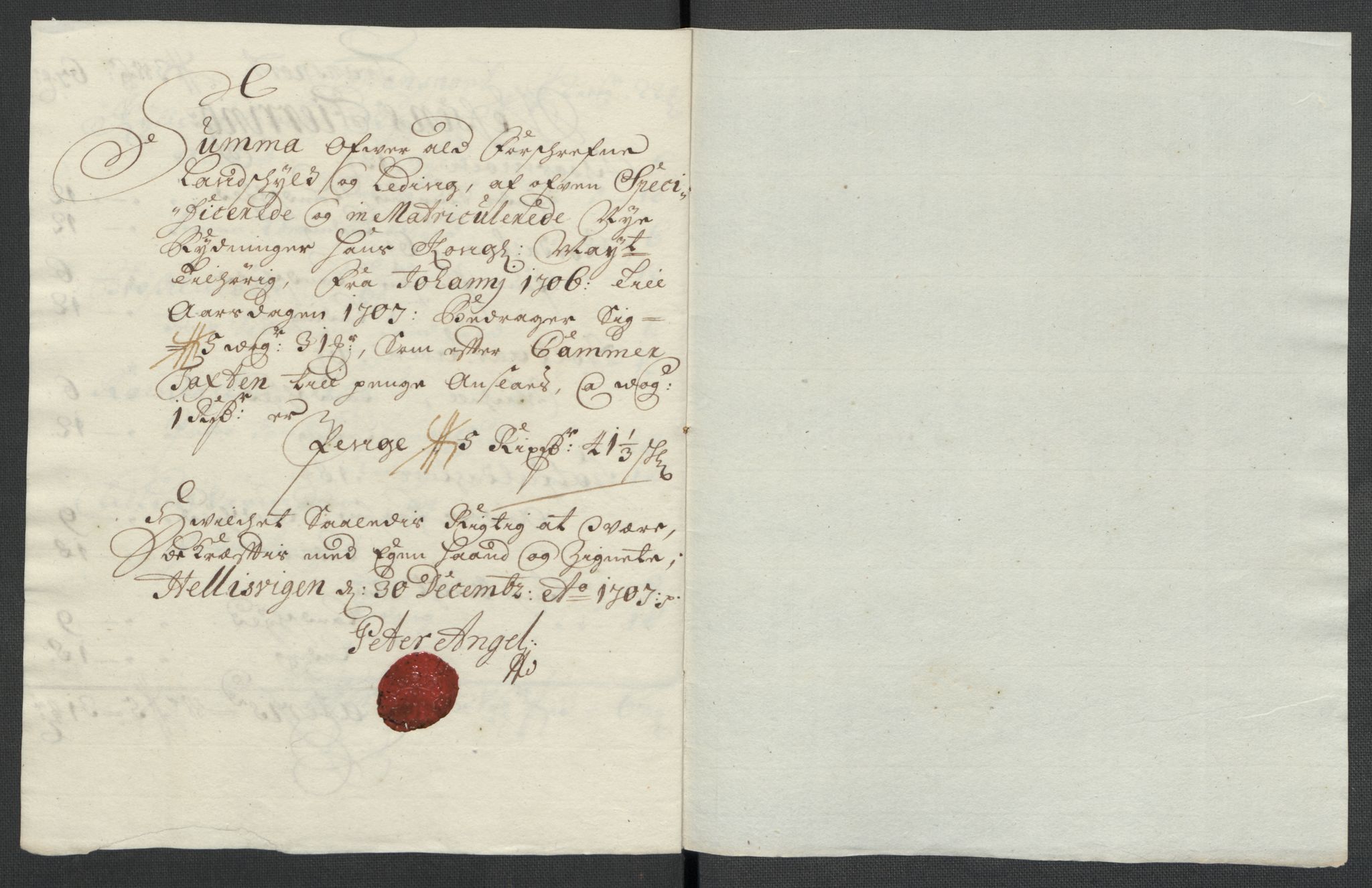 Rentekammeret inntil 1814, Reviderte regnskaper, Fogderegnskap, AV/RA-EA-4092/R65/L4509: Fogderegnskap Helgeland, 1706-1707, p. 148